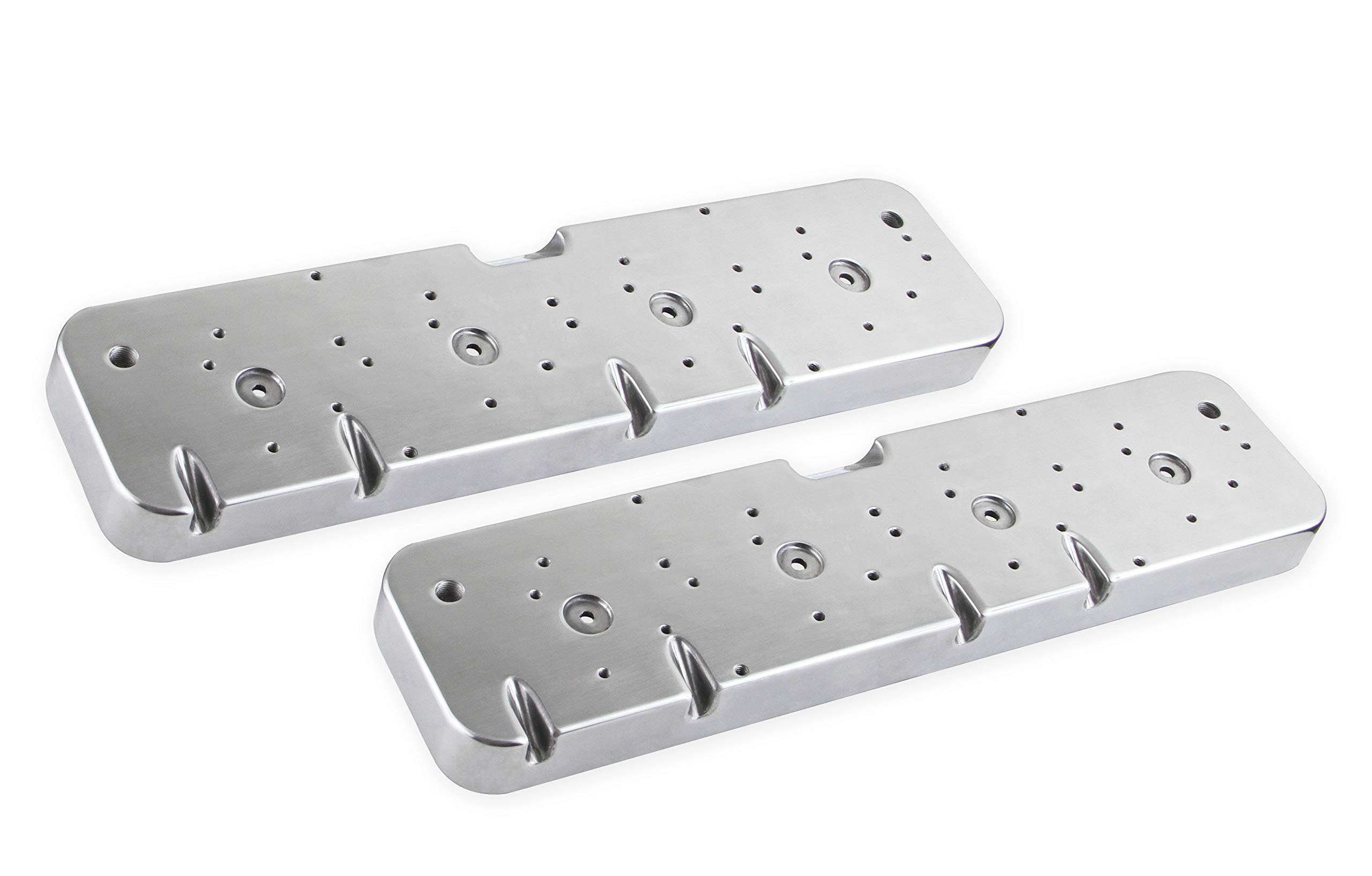 HOLLEY Valve Cover Adapter Plates - Pair for Chevy Small Block Engines | Compatible with 1955-1986 Models | Perfect for Engine Upgrades & Performance Builds