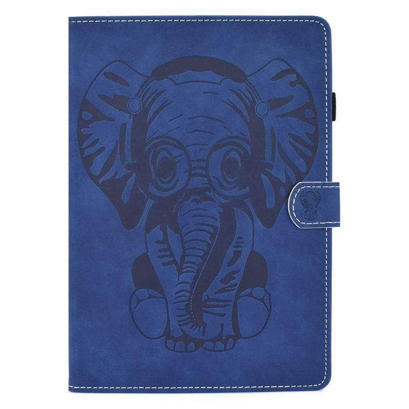 Apple iPad Air 4 (10.9-inch, 2020 Model) Premium Elephant Leather Stand Case - Perfect for Work, Study & Travel Protection