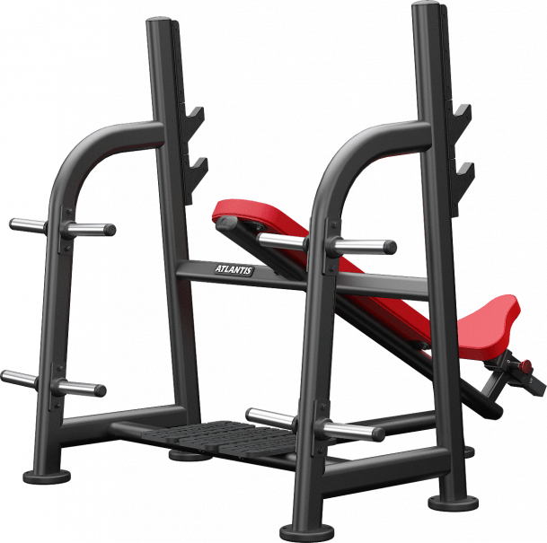 ATLANTIS Olympic Incline Bench Press - Adjustable Weight Bench for Strength Training & Home Gym Workouts - Perfect for Bodybuilding, Powerlifting & Fitness Enthusiasts