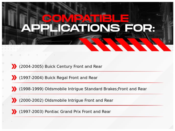 R1 Concepts Premium Front & Rear Brake Kit - Ceramic Brake Pads & Rotors with Hardware (CPC.52002.42) | High-Performance Braking for Cars, Trucks & SUVs | Ideal for Daily Commuting & Highway Driving