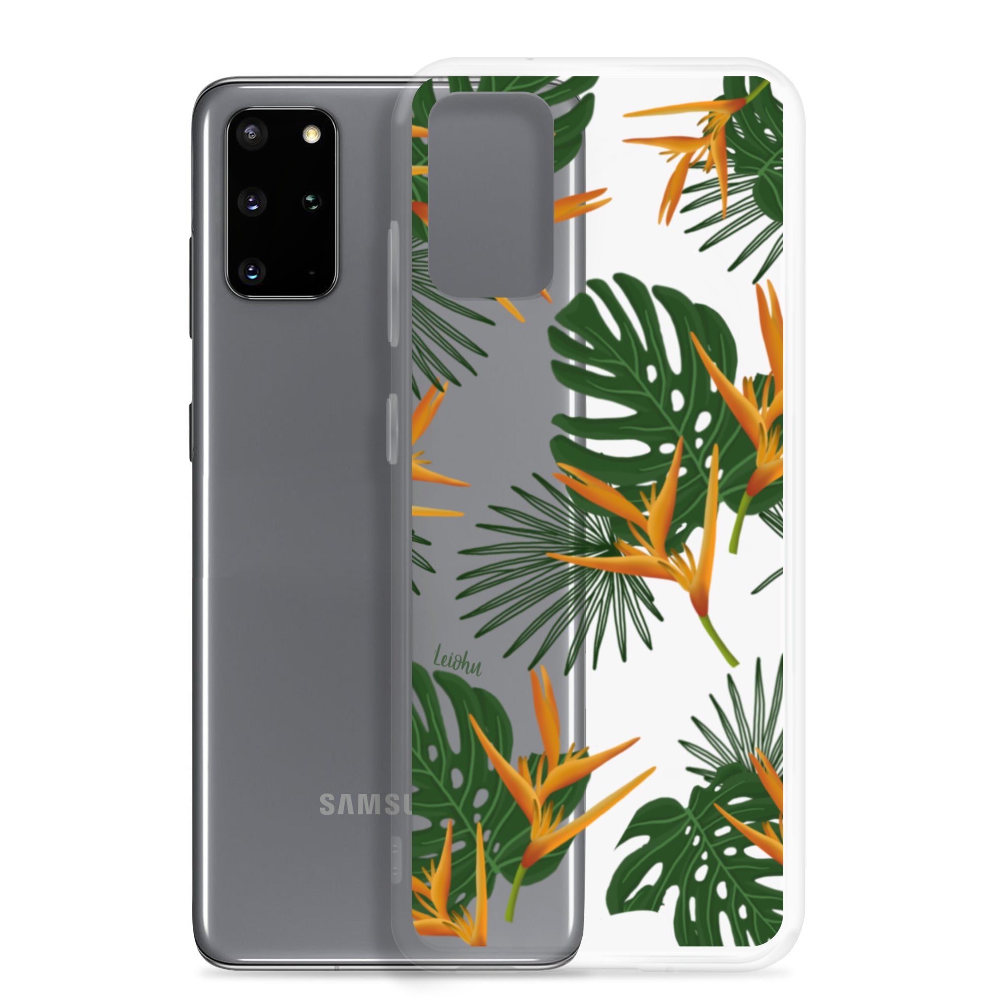 Vintage Paradise Clear Protective Case for Samsung Galaxy - Slim & Durable Phone Cover for Everyday Use & Travel