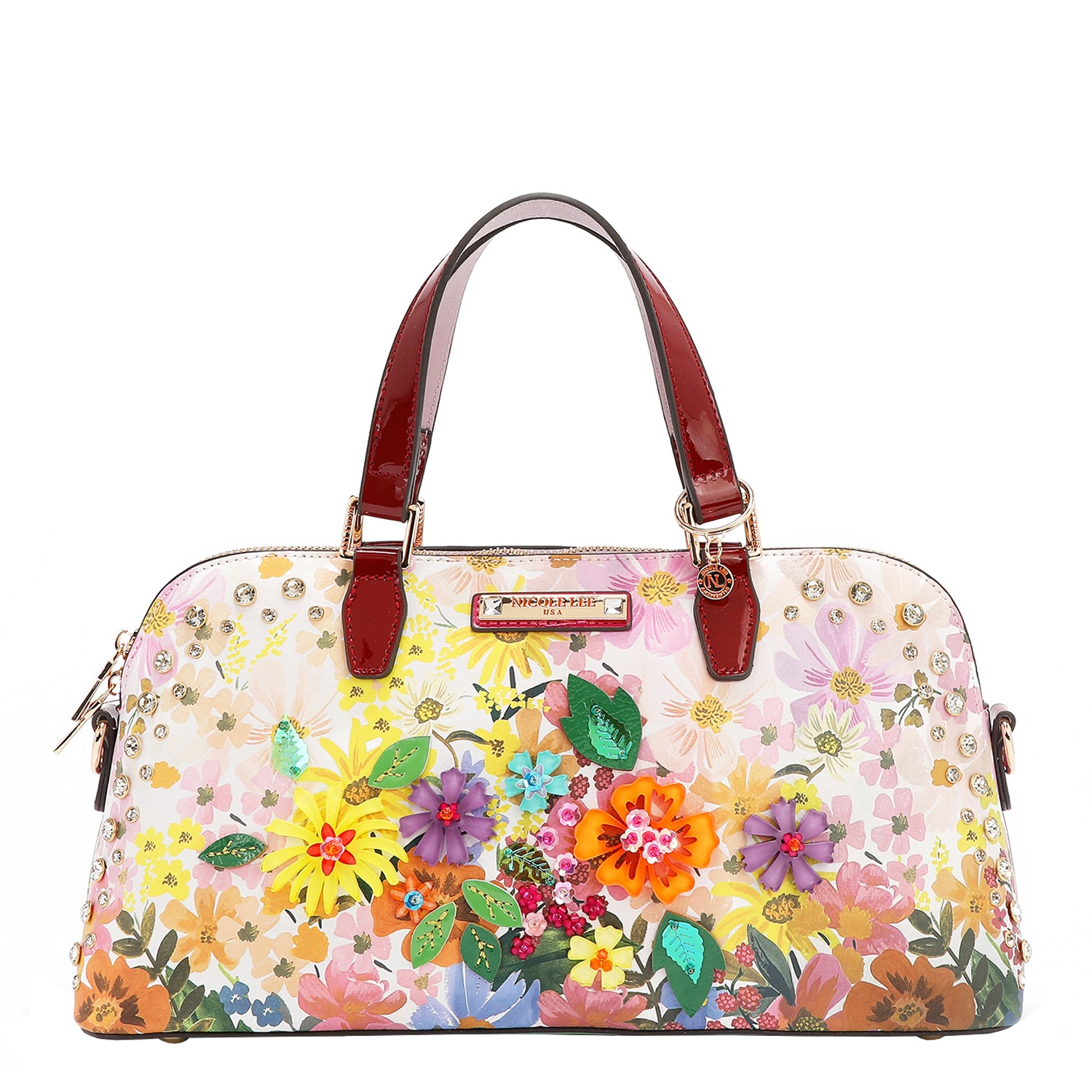 DREAMS BLOSSOM DOME HANDBAG - Elegant Women's Clutch Purse for Evening Parties, Weddings & Special Occasions