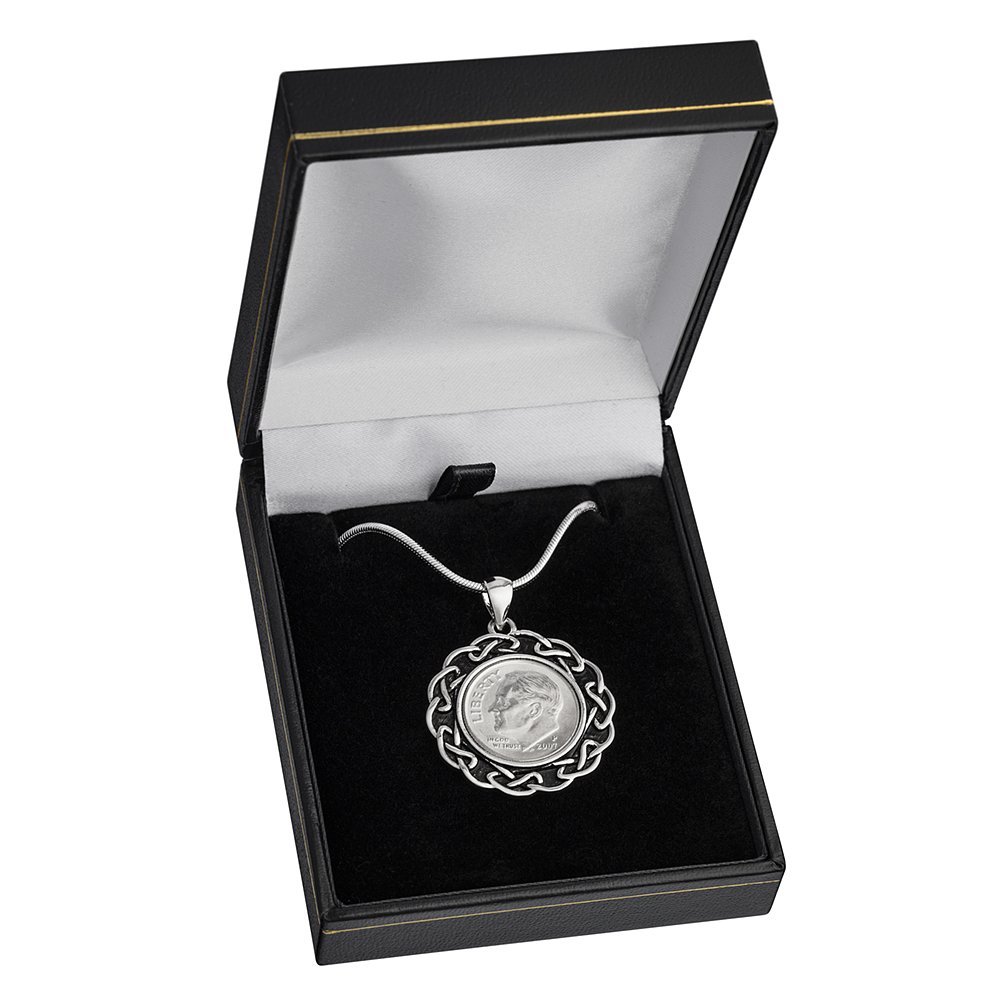 1966 Birth Year Pendant for Women - Rhodium Plated Necklace Jewelry - Vintage Inspired Gift for Birthday, Anniversary & Special Occasions