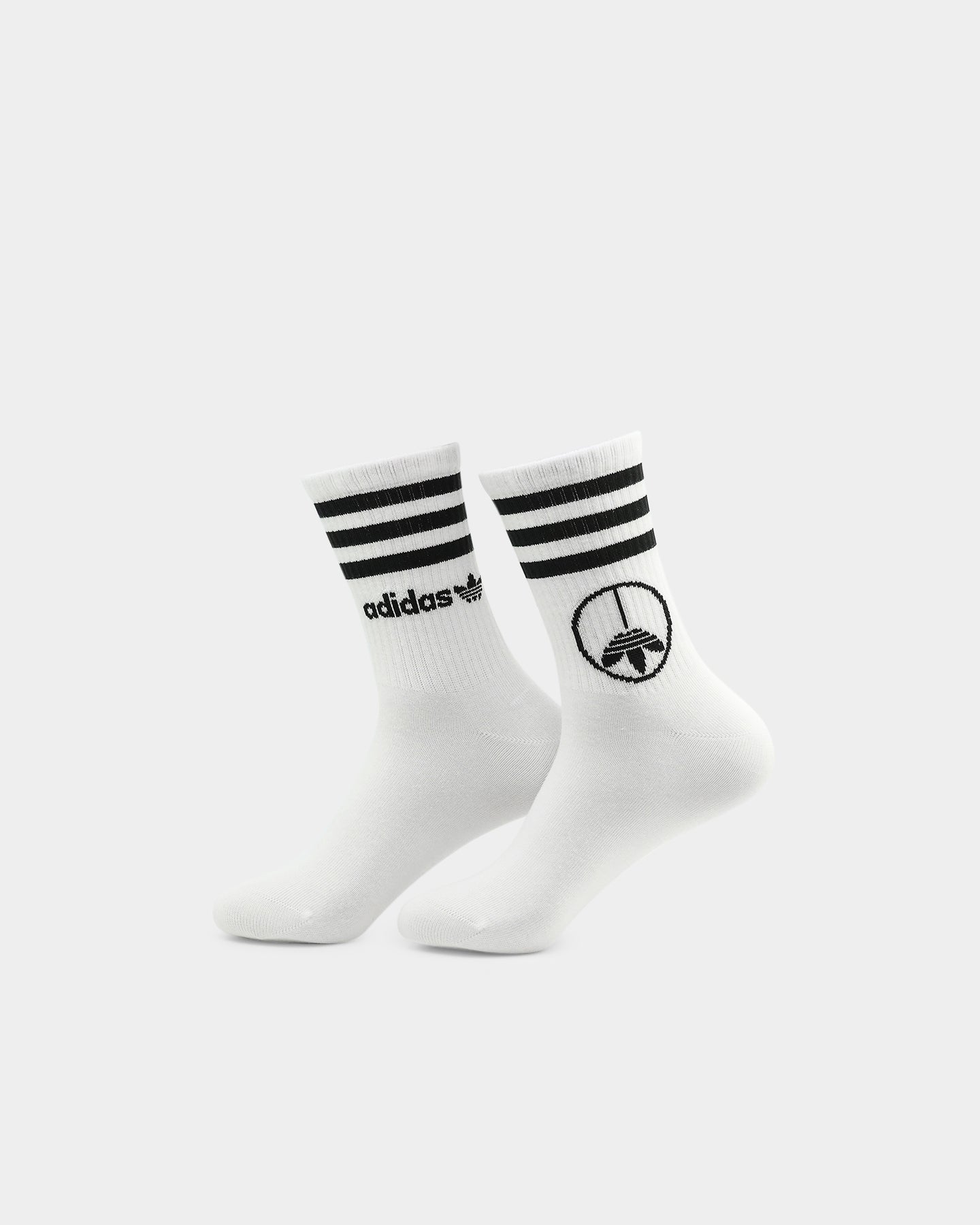 Adidas Young Z Crew Socks 2-Pack White - Comfortable Athletic Socks for Men & Women - Perfect for Running, Gym & Everyday Wear