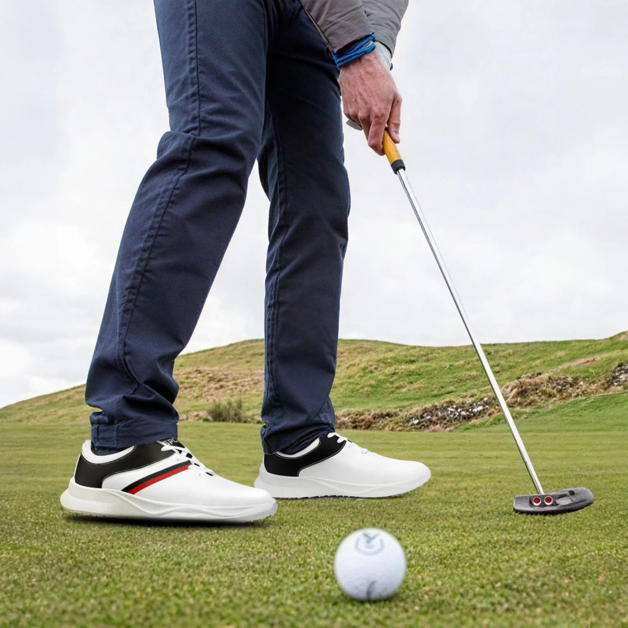 Custom Golf Performance Sneakers for Men & Women - Personalized Durable Athletic Shoes for POD Resellers - Lightweight Comfort Walking & Training Shoes for Golf Course & Casual Wear (FN062 25020099 5)