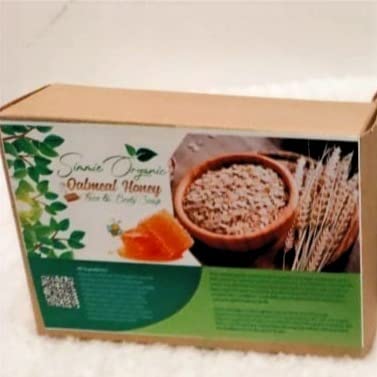 Organic Oatmeal and Honey Face & Body Soap Bar - Natural Moisturizing Cleanser for Dry & Sensitive Skin - Gentle Exfoliating Soap for Daily Shower, Bath & Skincare Routine