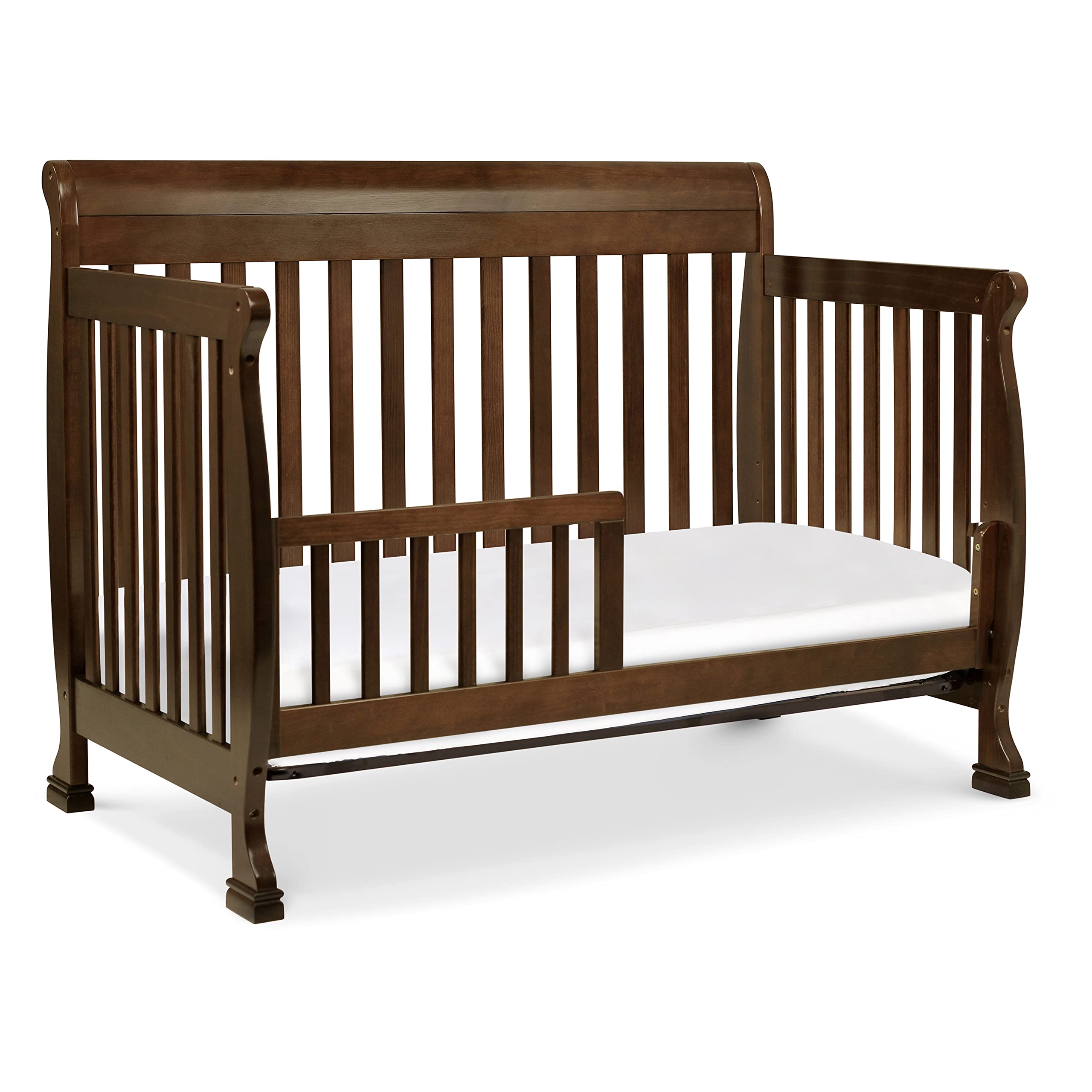 DaVinci Kalani 4-in-1 Convertible Crib - Toddler Bed & Full Bed - GREENGUARD Gold Certified - Safe Nursery for Baby