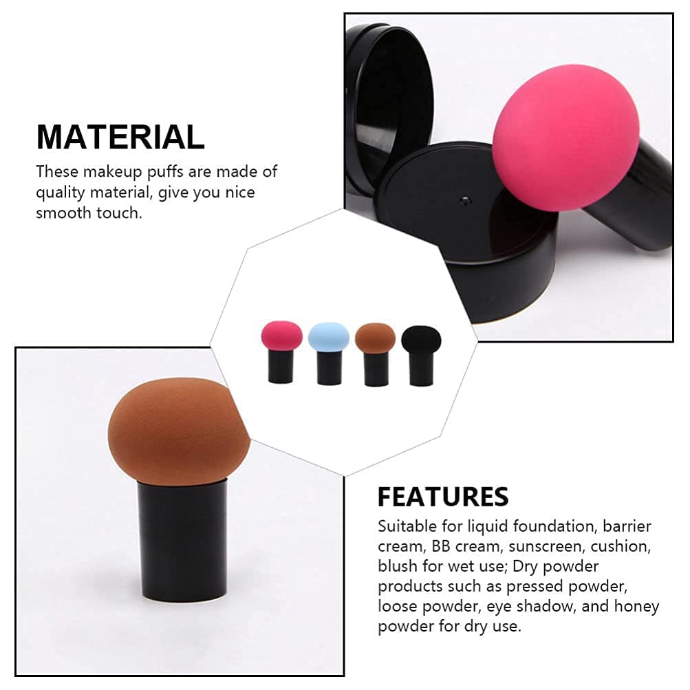Premium Makeup Sponge Set - 8 Pack Mushroom Shape Beauty Blender for Liquid, Cream & Powder Foundation - Smooth Cosmetic Puff for Flawless Application - Ideal Gift for Makeup Lovers (Home & Professional Use)