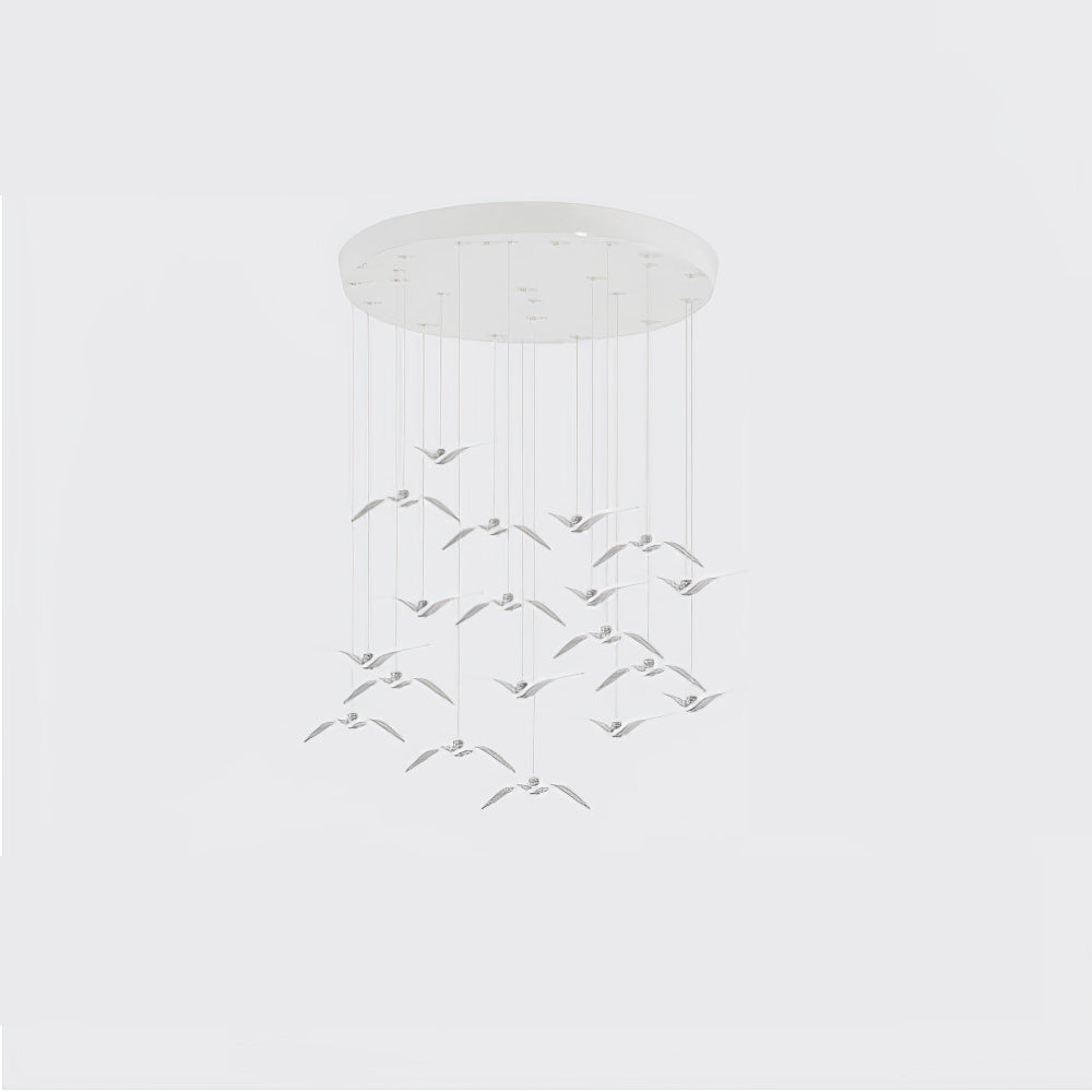 Aviara Modern LED Pendant Light Fixture - Dimmable Hanging Chandelier for Kitchen Island, Dining Room & Bedroom Lighting