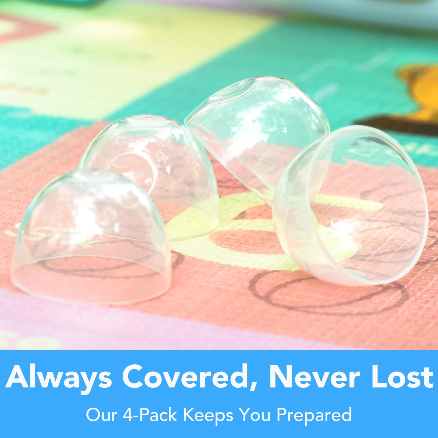 **Philips Avent Natural Baby Bottle Replacement Caps – 4-Pack, Soft & Safe PP Lids for Plastic & Glass Bottles – Perfect for Travel, Daycare & On-the-Go Feeding**