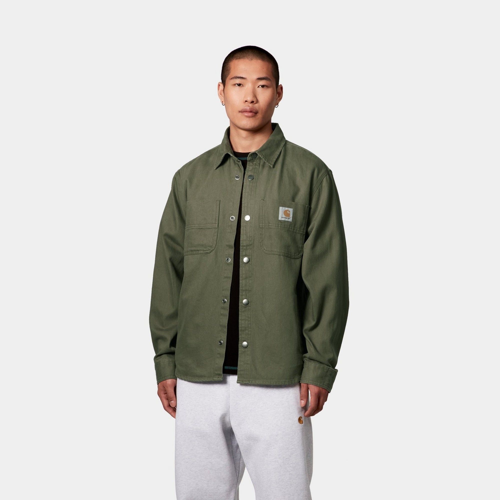 Crawford Shirt Jacket in Dollar Green | Stylish Men's Casual Wear for Outdoor Adventures & Everyday Comfort