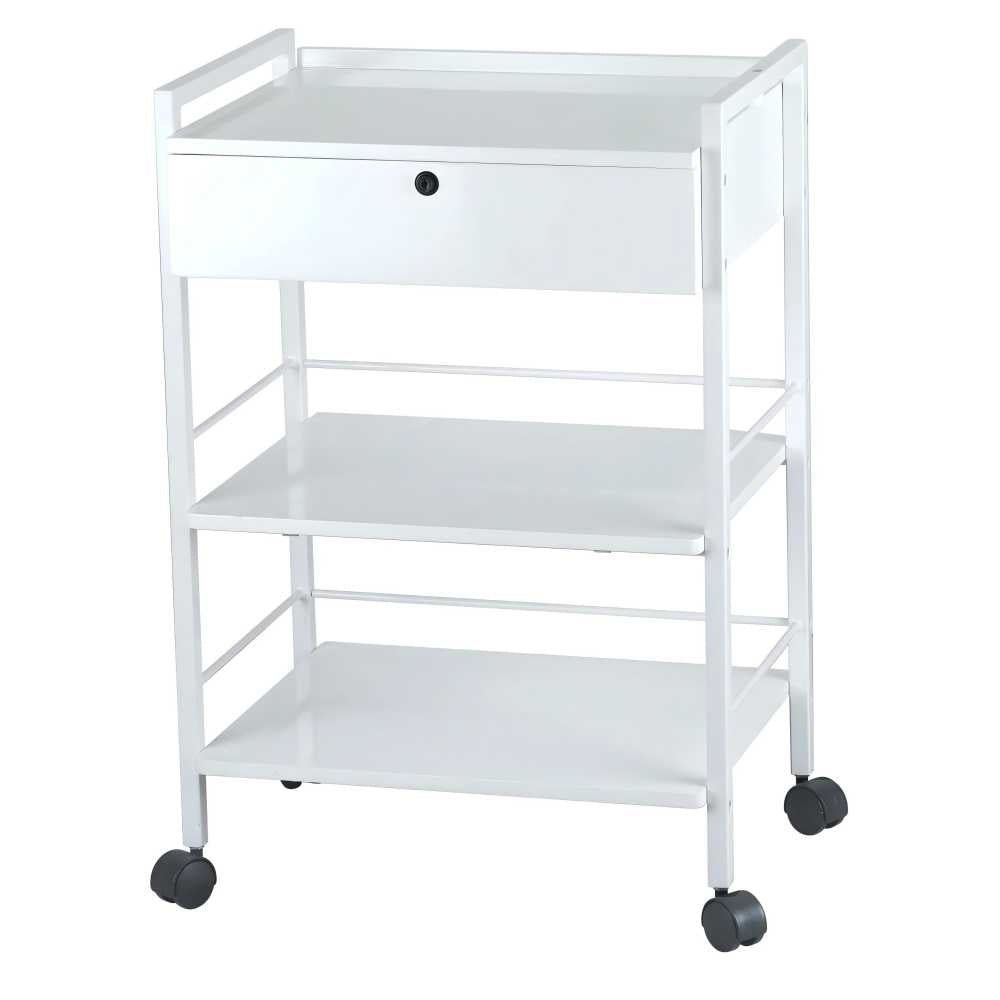 Silverfox Beauty Trolley 1019A - Professional Rolling Makeup Case with Wheels for Salon, Spa & Mobile Makeup Artists | Perfect for Cosmetics Storage & Organization On-The-Go