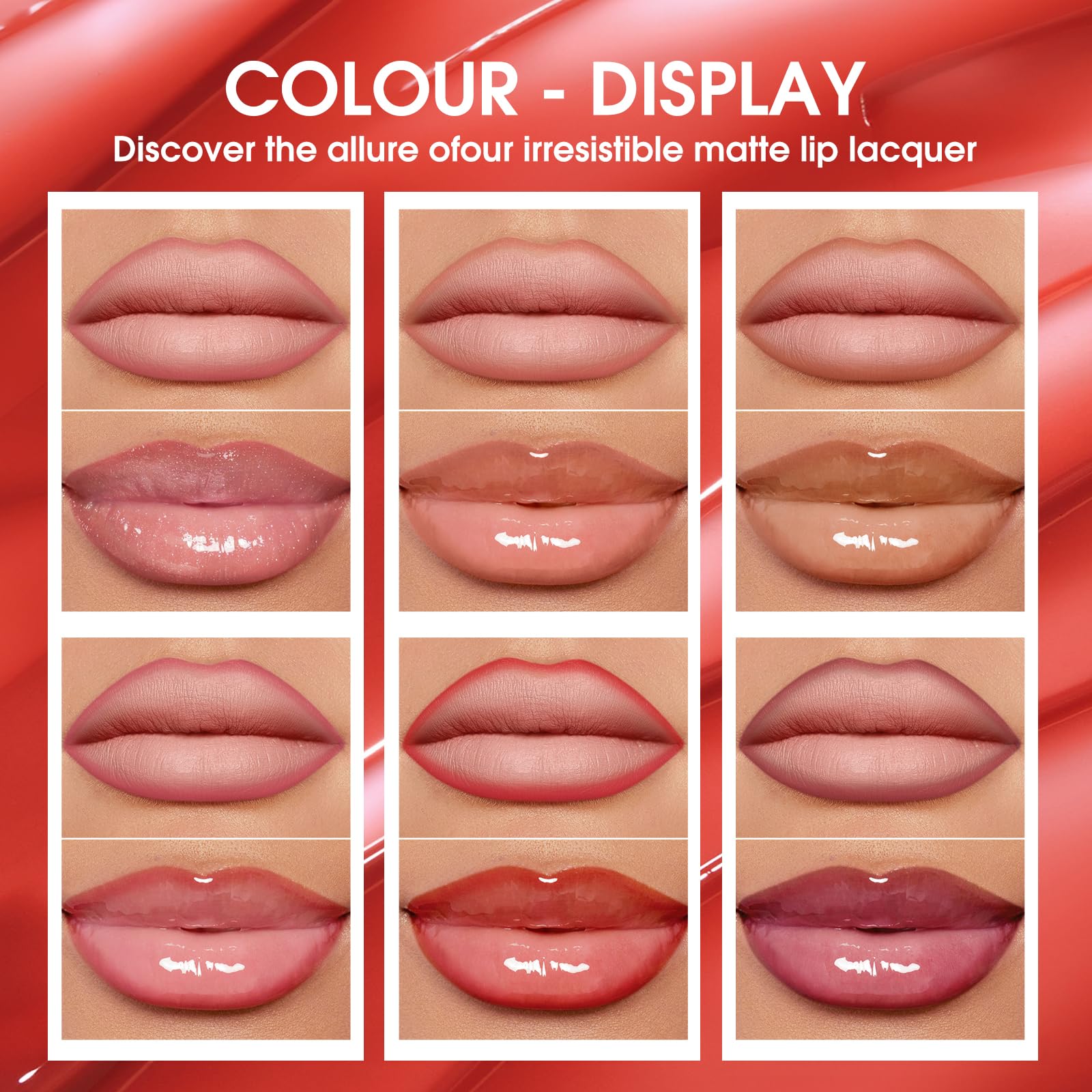 LANGMANNI 6 Matte Lip Liner & 6 Nourishing Lip Oil Gloss Set - Long Lasting Hydrating 2-in-1 Makeup Kit | Perfect for Daily Beauty, Party & Gift for Women & Girls