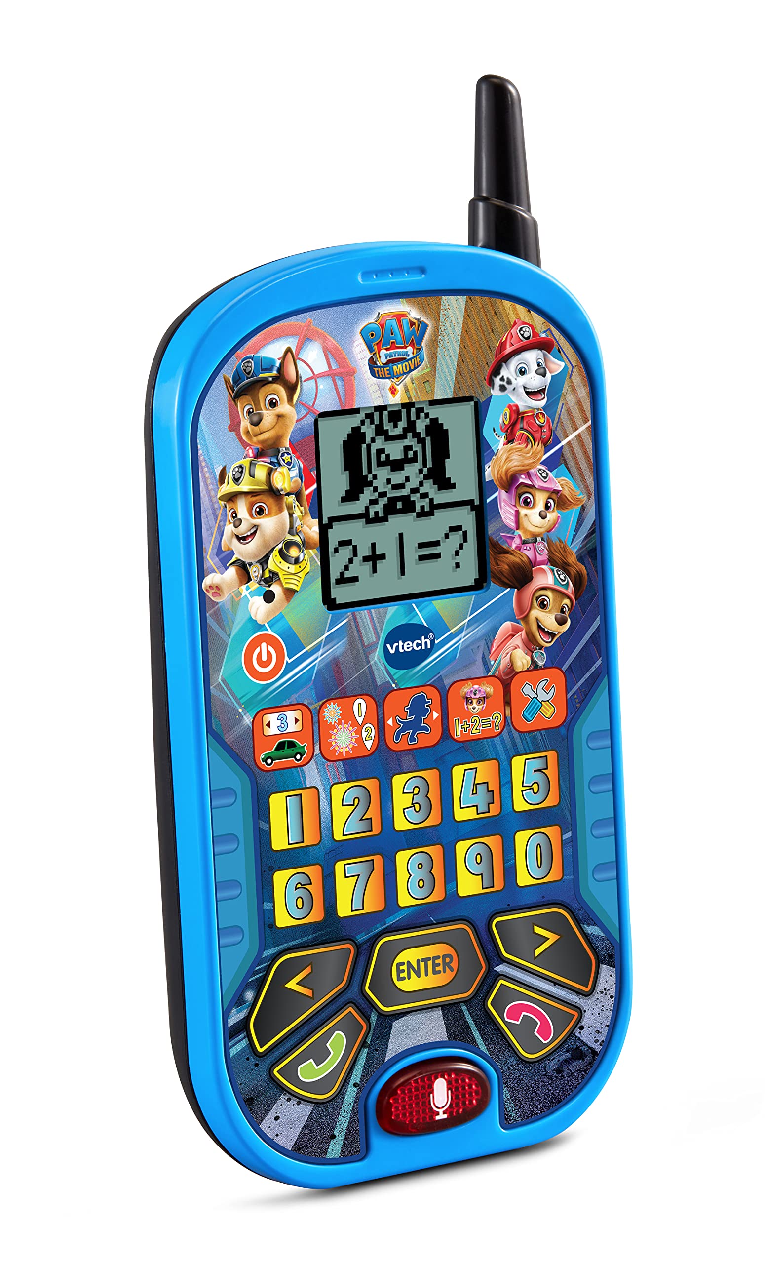 VTech PAW Patrol The Movie Learning Phone - Interactive Educational Toy for Kids, Blue | Fun Learning Games, Sounds & Music | Perfect Gift for Toddlers & Preschoolers | Playtime, Travel & Home Learning