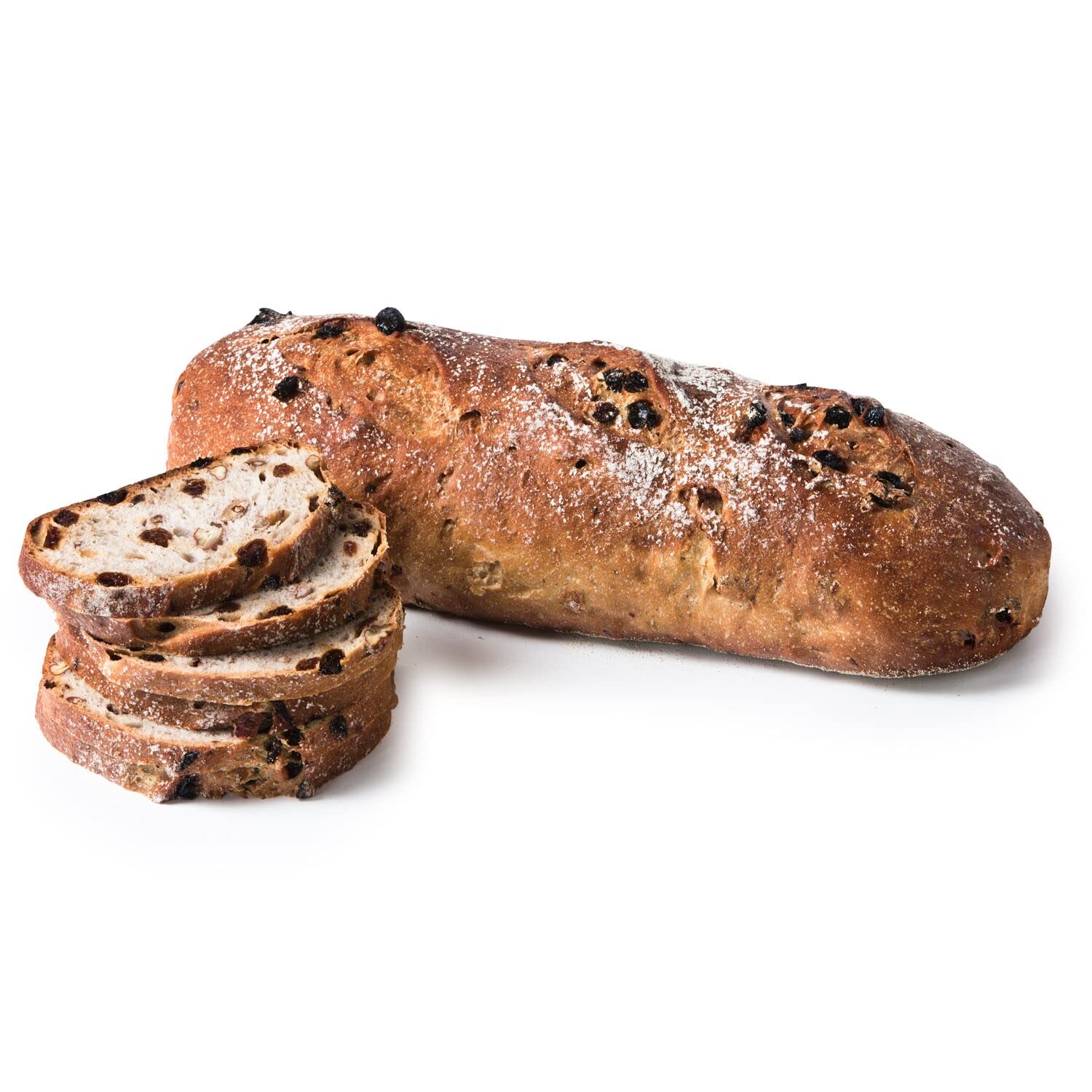 Premium European Pecan Raisin Loaf Bread - 2 Pack | Gourmet Artisan Bakery | Perfect for Breakfast, Tea Time & Gift Giving