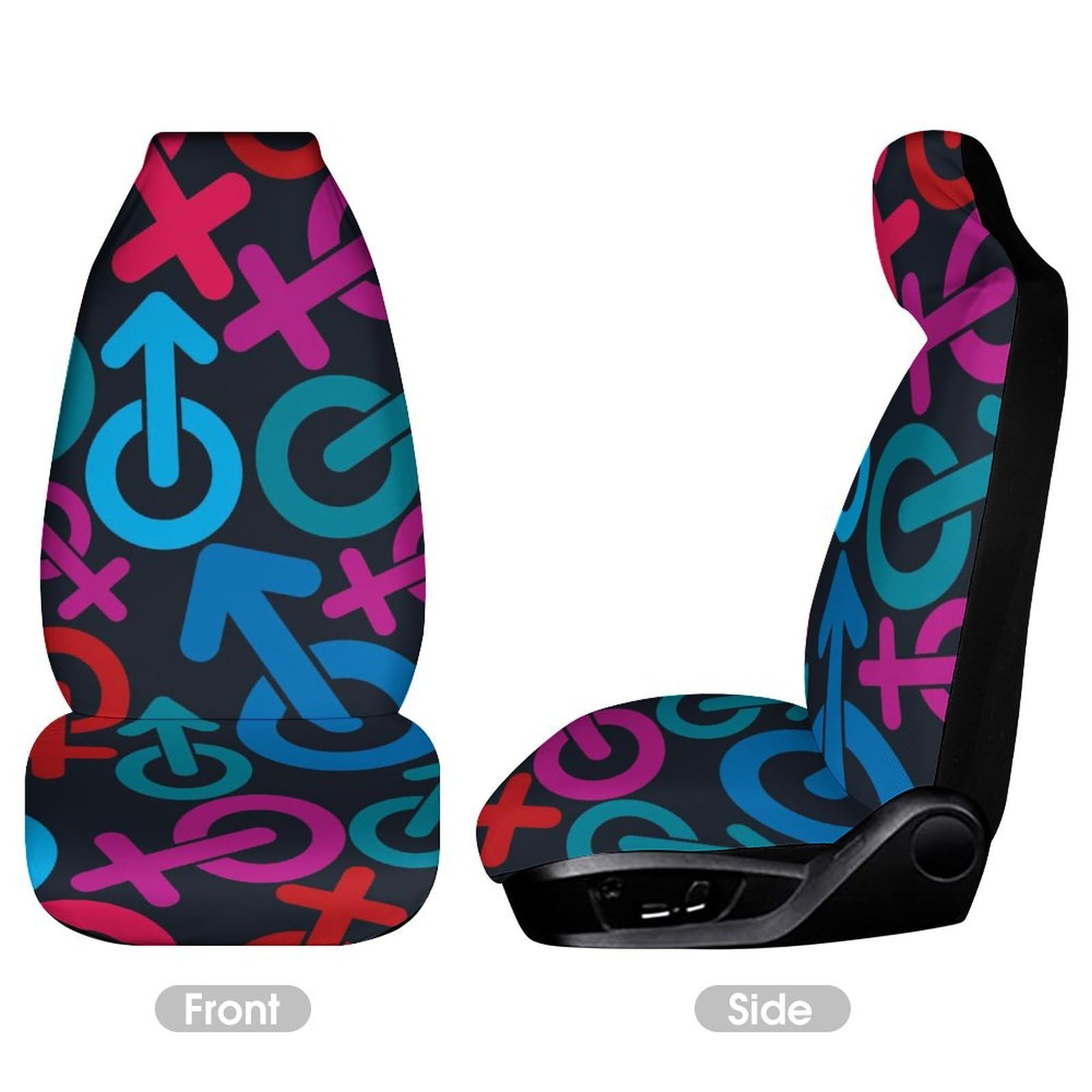 Durable Universal Car Seat Covers for Men & Women - Personalized Front Seat Protectors (2PCS) - Perfect for Trucks, SUVs and Daily Commuting
