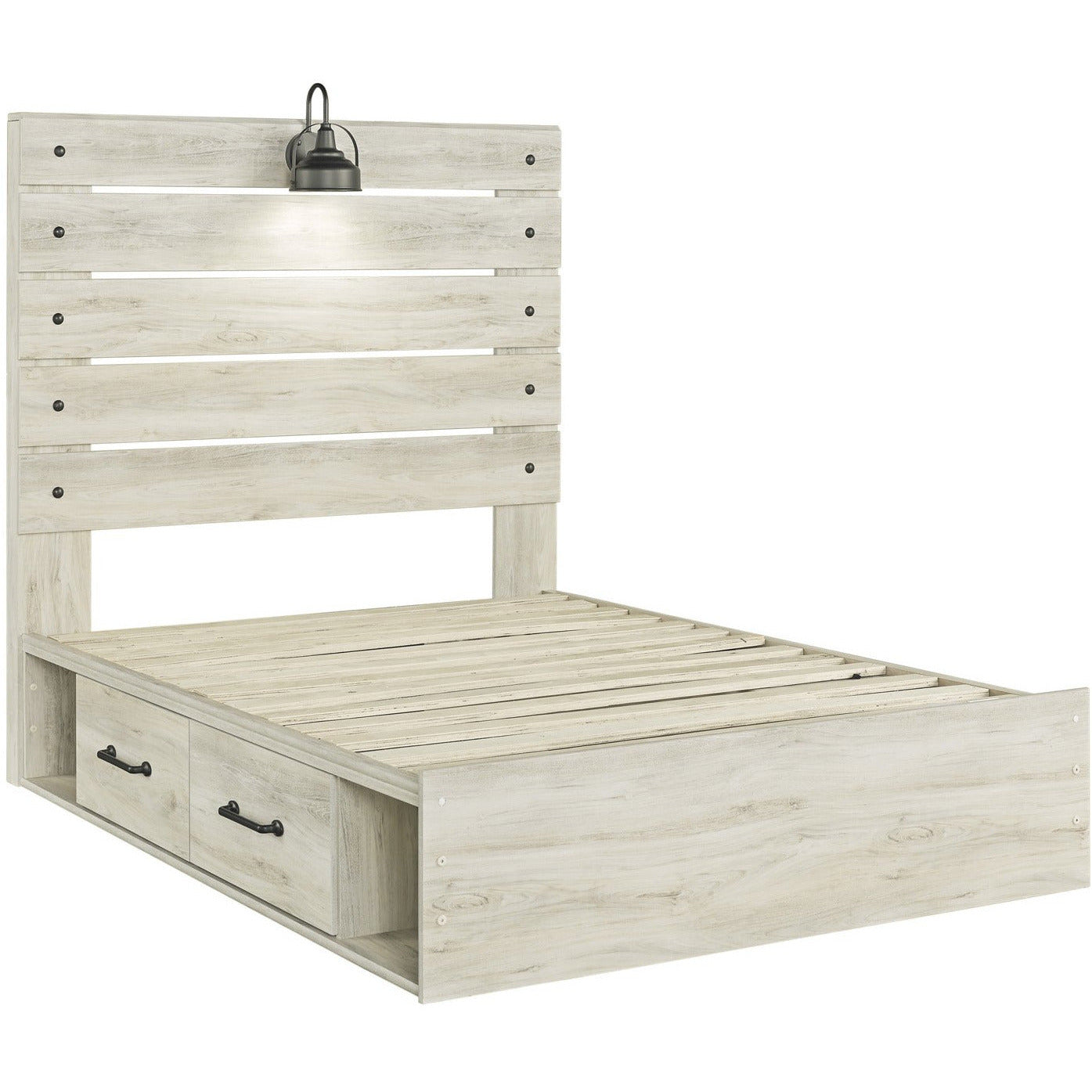Cambeck Storage Bed - Queen Size Platform Bed Frame with Underbed Storage Drawers, Modern Bedroom Furniture for Small Spaces - Perfect for Apartments, Dorms & Guest Rooms