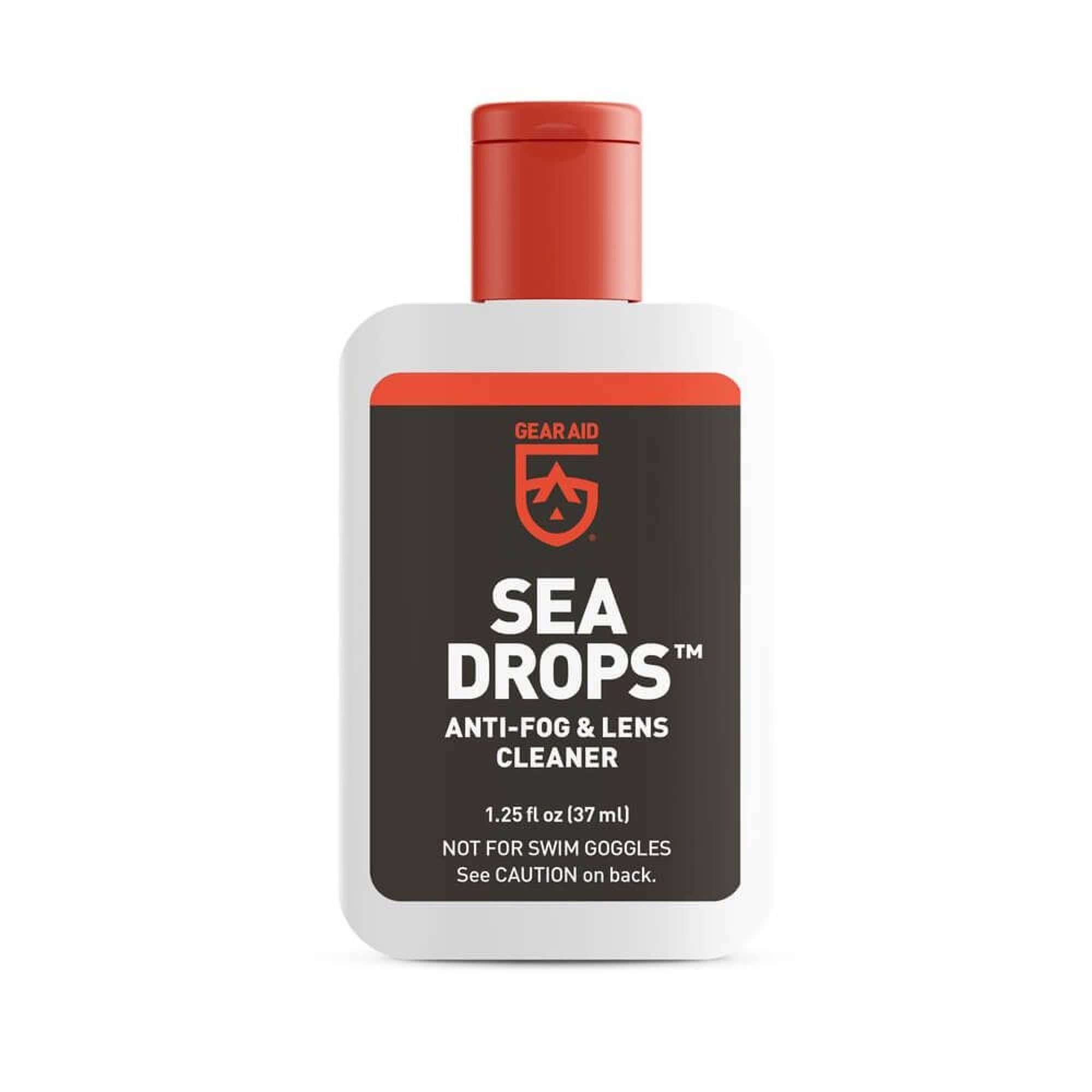 Gear Aid Sea Drops™ Anti Fog & Lens Cleaner 37ml - Prevent Fogging & Clean Lenses for Scuba Diving, Swimming Goggles & Safety Glasses