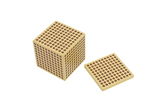 Montessori Math Toys for Kids Ages 6+ - Golden Beads Decimal System Learning Materials with Number Cards & Bank Game - 3-Piece Educational Set for Homeschool, Preschool & Classroom Learning - Perfect STEM Gift for Children's Early Math Development