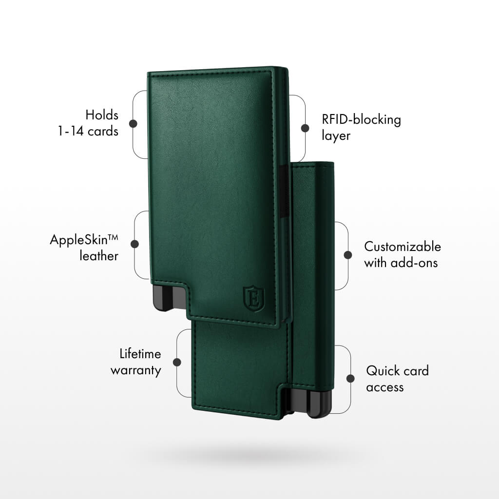 Ekster Pro RFID Blocking Wallet - Slim Minimalist Front Pocket Wallet for Men with Money Clip & Card Holder - Perfect for Travel, Business & Everyday Use