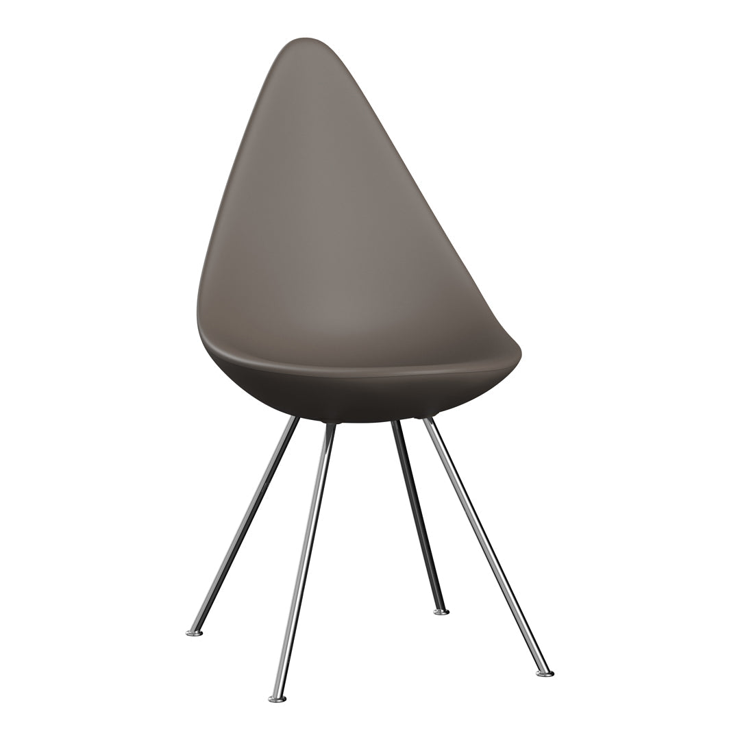 Drop Chair Plastic - Modern Lightweight Indoor/Outdoor Stackable Chair for Home, Office, and Patio Use