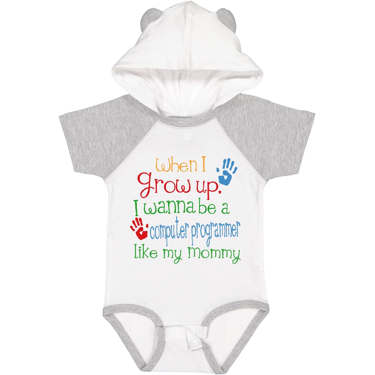Inktastic Computer Programmer Like Mommy Baby Bodysuit - Cute Coding Outfit for Infants & Toddlers - Perfect Gift for Tech-Savvy Parents & STEM Enthusiasts - Ideal for Playdates, Family Photos & Special Occasions