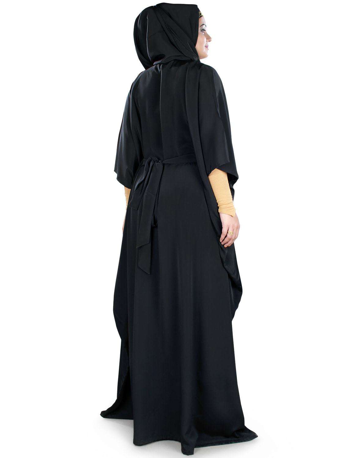 Elegant Iffah Kaftan Dress for Women - Flowy Long Sleeve Maxi Dress with Embroidery - Perfect for Beach, Vacation, and Summer Outfits