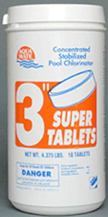 Baleco B000096-PL25 24.5 Inch No. 3 Chlorine Tablets for Swimming Pools - 5 lbs Bucket, Slow Dissolving, Spa & Hot Tub Maintenance, Water Treatment, Pool Shock