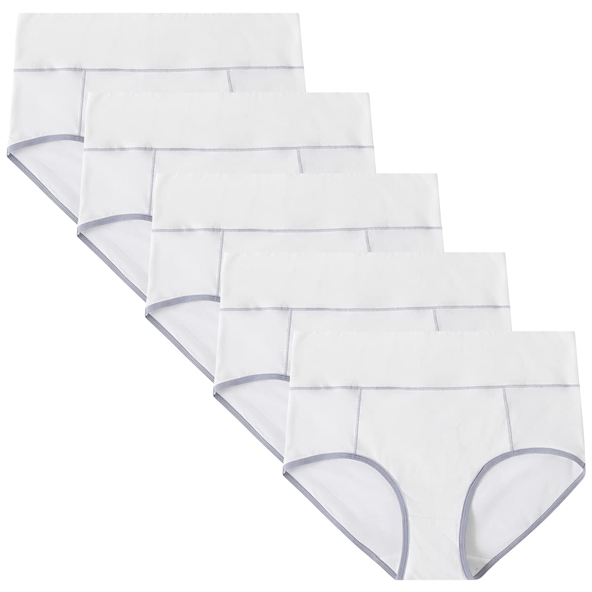 POKARLA Women's Cotton High Waist Full Coverage Underwear - Soft Breathable Postpartum Panties with Stretch - Perfect for Pregnancy, Post-Delivery & Everyday Comfort