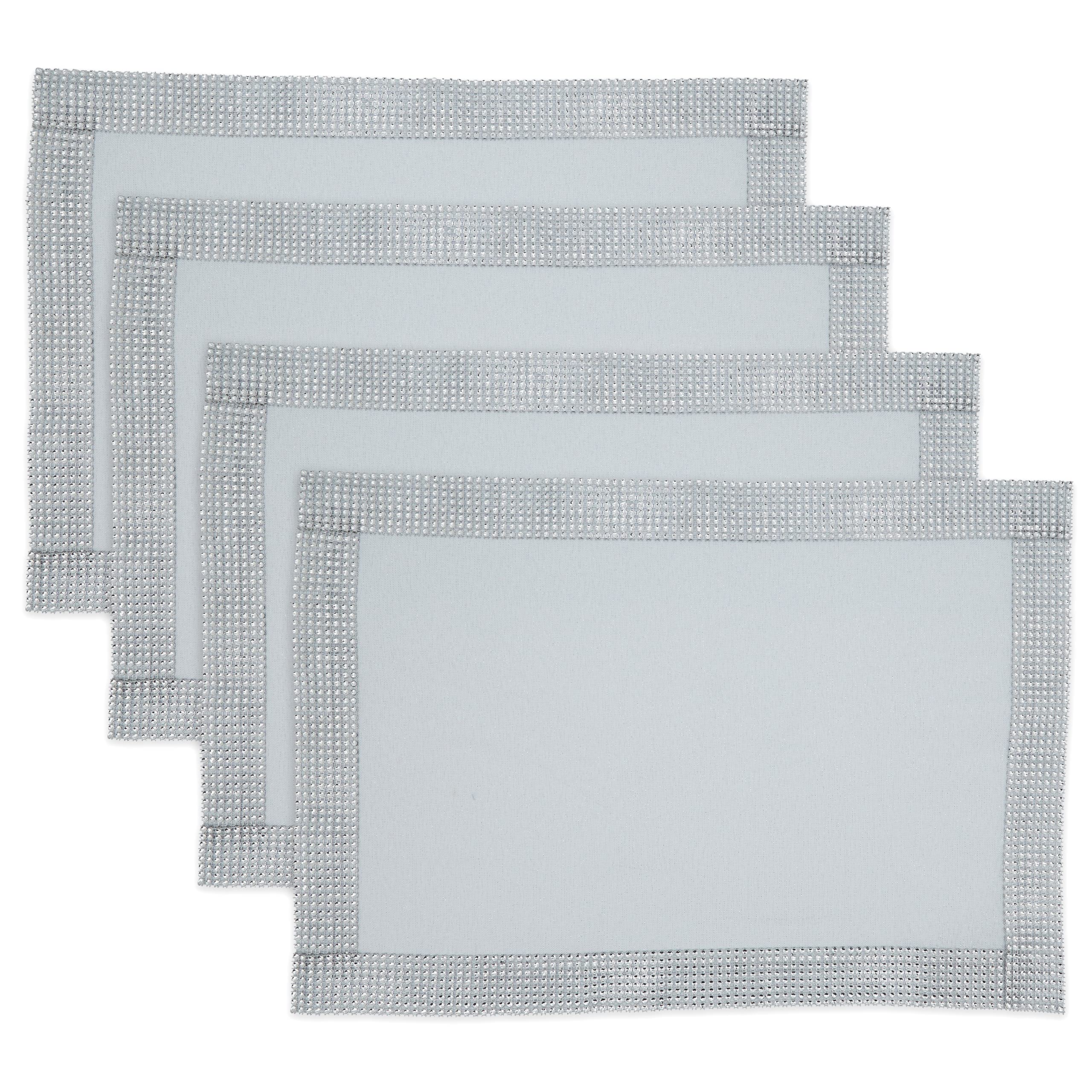 Stylish Studded Design Placemats Set of 4 - Waterproof & Heat-Resistant Table Mats for Dining, Kitchen, Party Decor, and Home Decor