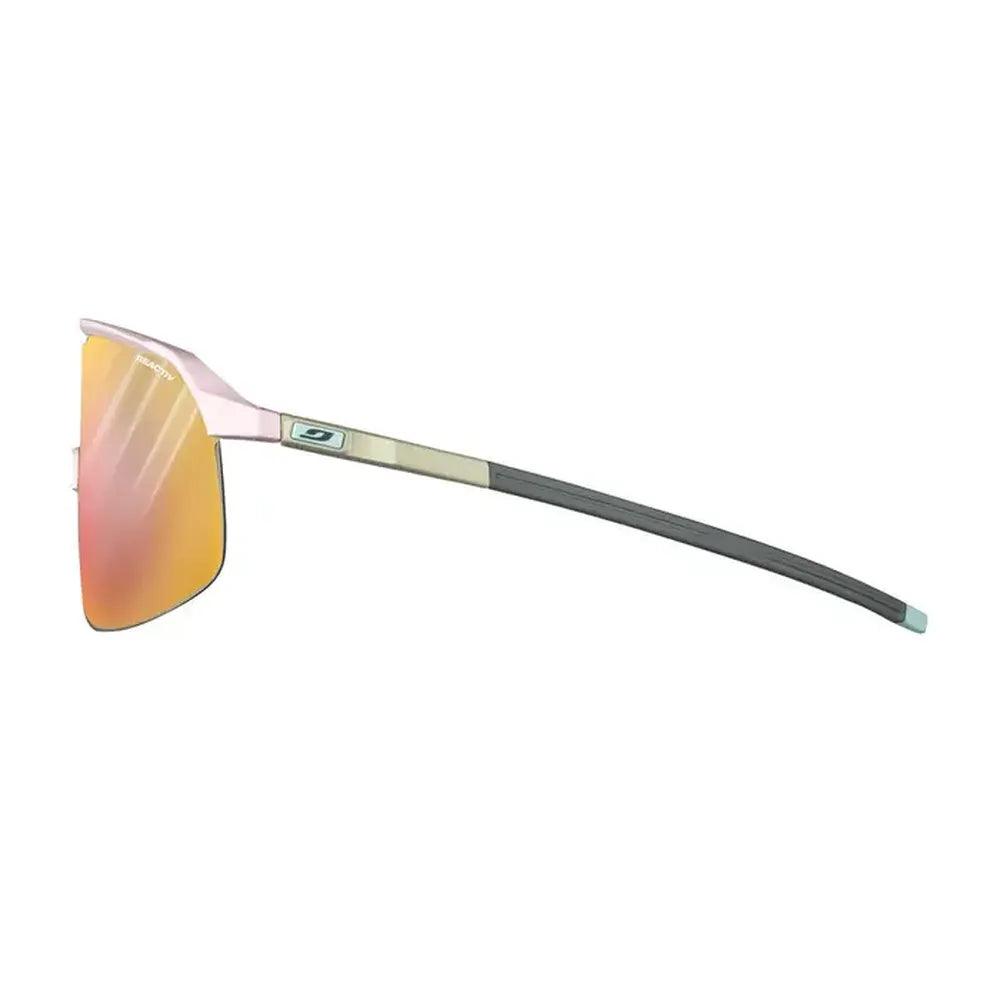 Julbo Density Reactiv 1.3 Sunglasses - Polarized Sports Glasses for Running, Cycling & Outdoor Activities (Pink/Camel)