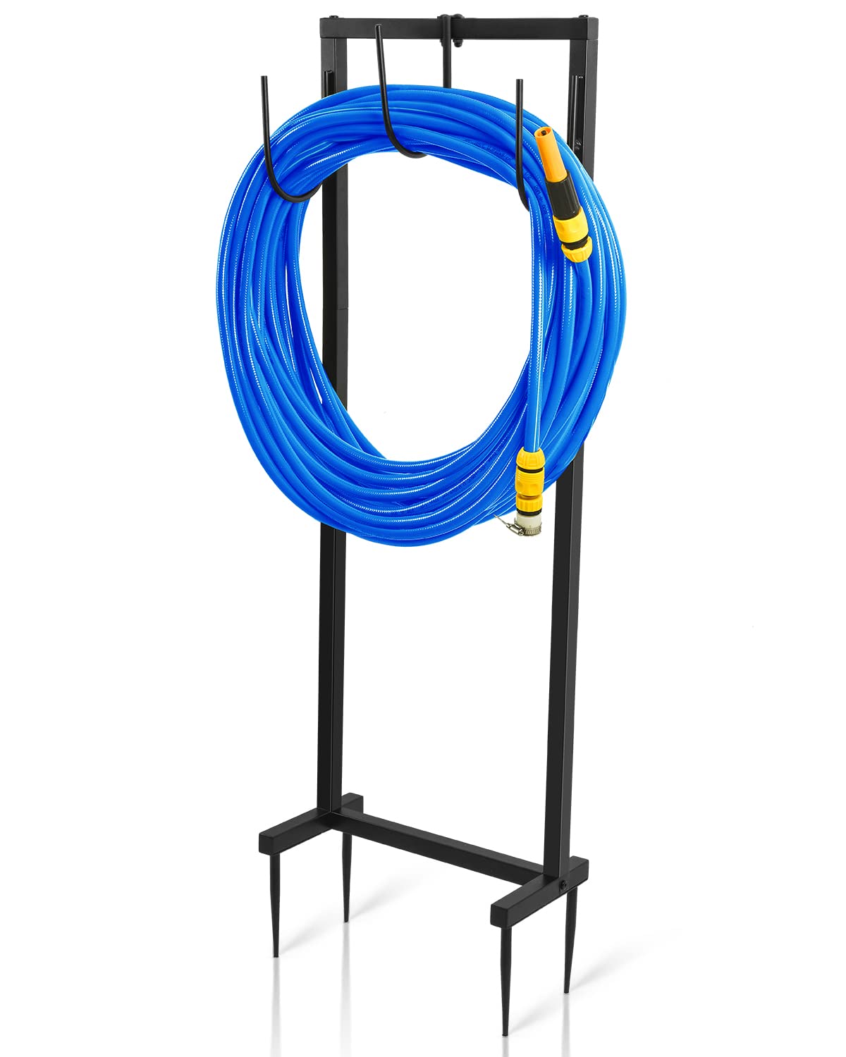 Heavy Duty Black Garden Hose Holder - 3/4