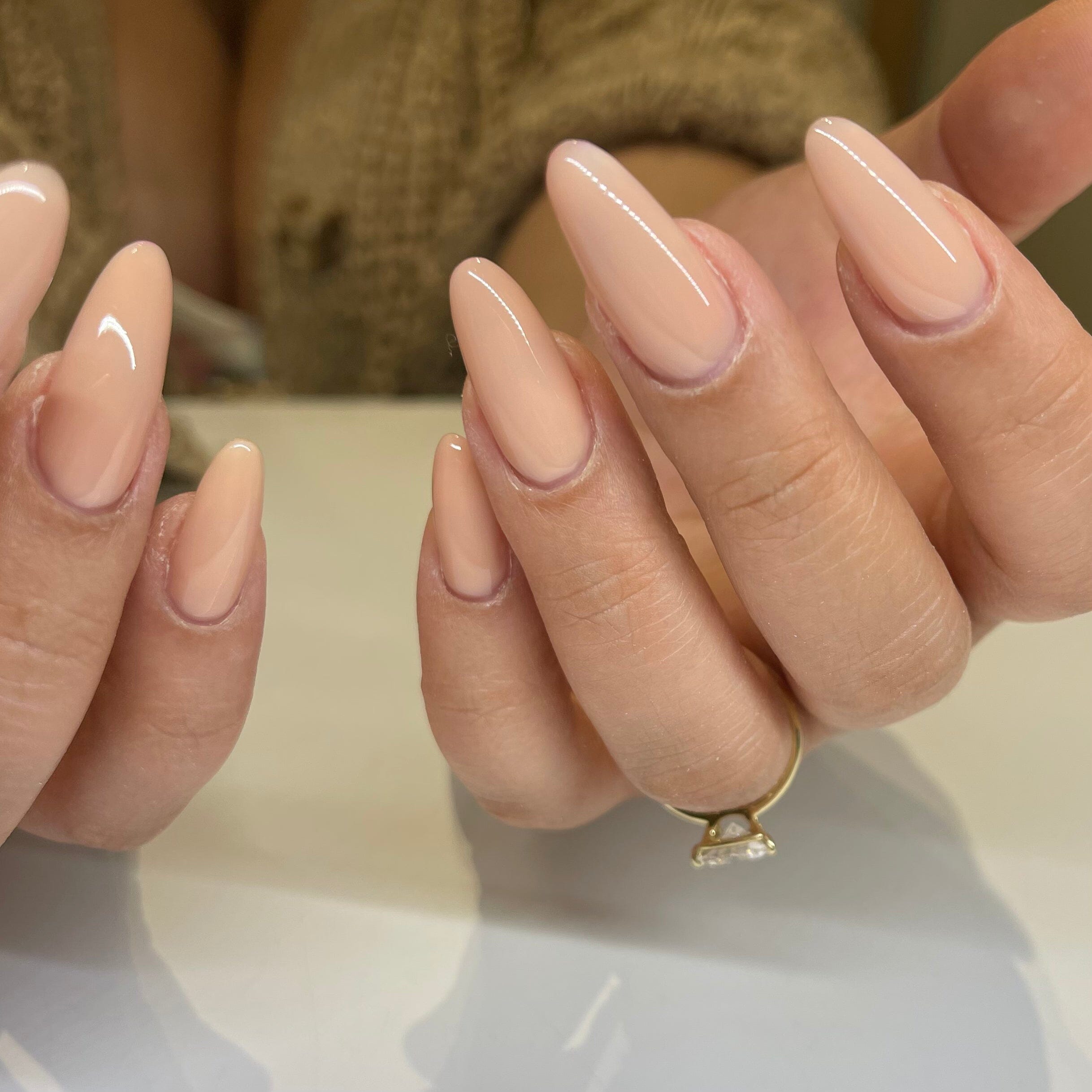 Nail Thoughts NTB R10 Hazelnut Creamer Base 50G - Professional Nail Polish Base Coat for Long-Lasting Manicures at Home or Salon