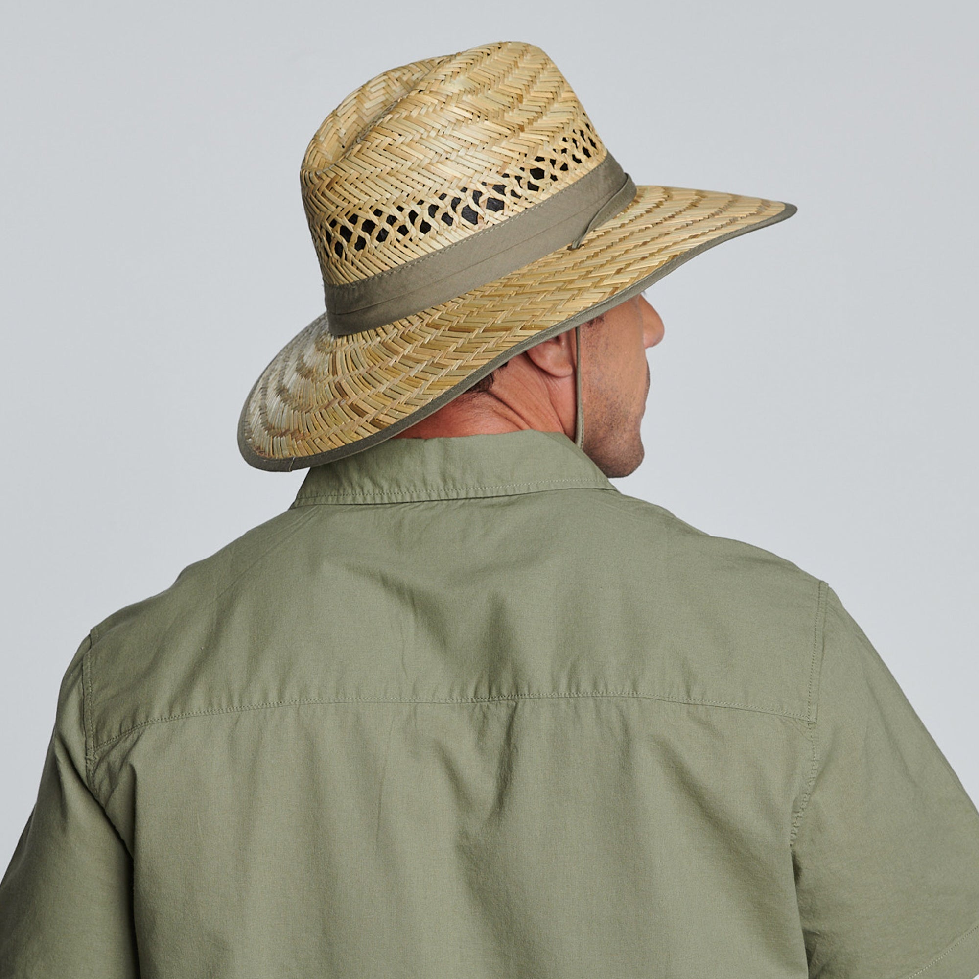 Men's Rush Straw Outback Hat - Lightweight & Breathable Sun Protection for Outdoor Adventures, Hiking, Fishing, and Beach Vacations