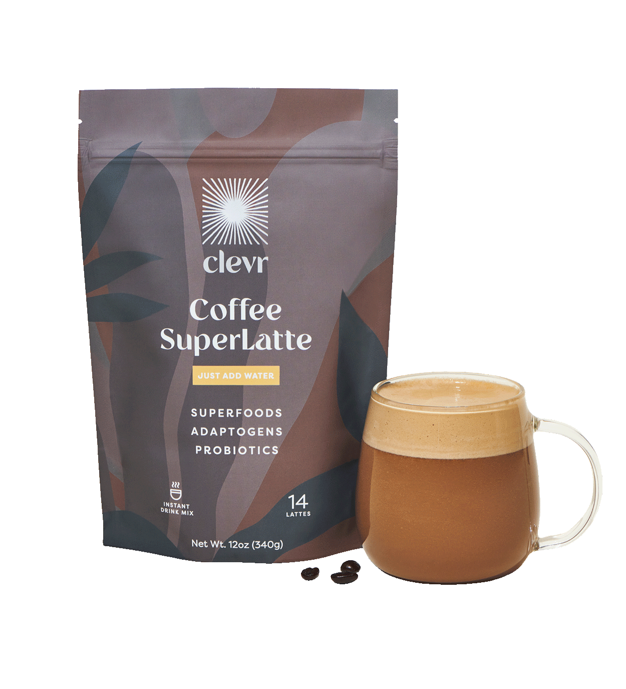 Premium SuperLatte Coffee - Rich & Smooth Blend for Home, Office & Travel - Perfect for Morning Boost & Relaxing Evenings