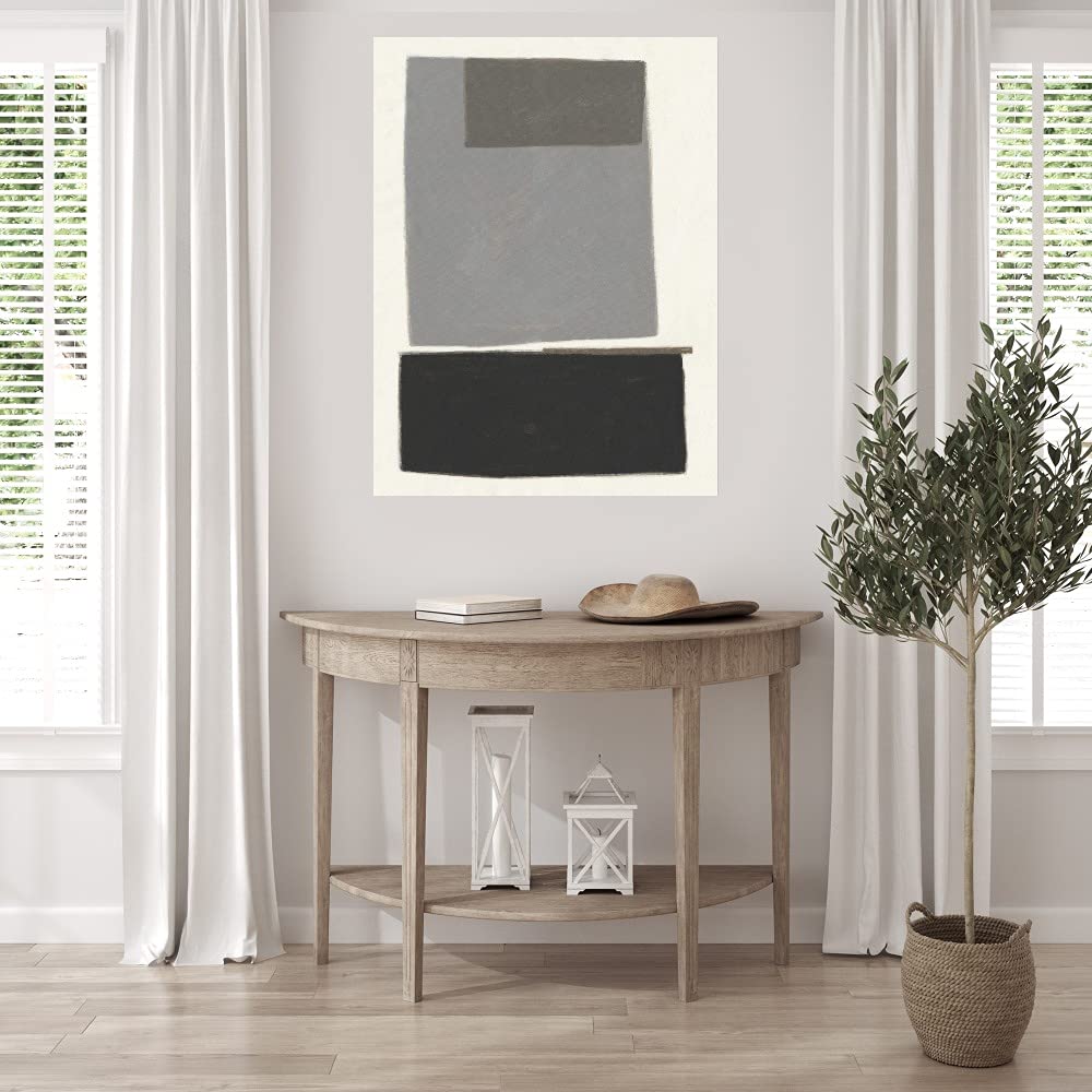 Fine Art Canvas Blockade by Maja Gunnarsdottir - Modern Wall Decor for Living Room, Bedroom, Office & More - Ready to Hang 35x46 Inch - Perfect for Home, Office & Commercial Spaces