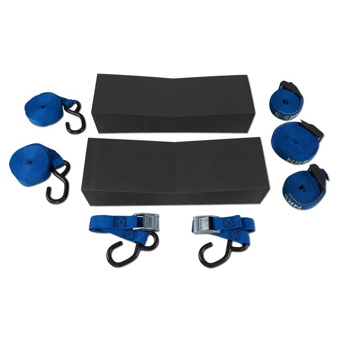 NRS Deluxe Kayak Car Rack Kit - Heavy Duty Roof Mount Canoe & Kayak Carrier for SUVs, Trucks & Cars - Secure Transport for Outdoor Adventures, Camping & Water Sports