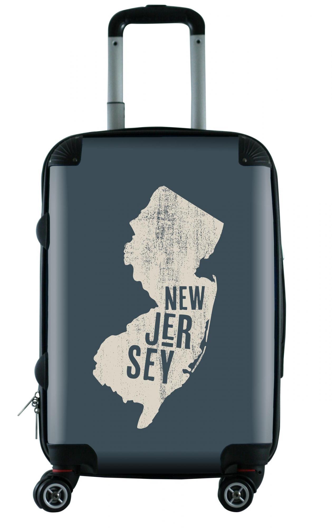 612 My Home State New Jersey 20 Carry On Luggage - Lightweight Durable Suitcase for Travel, Business Trips & Weekend Getaways