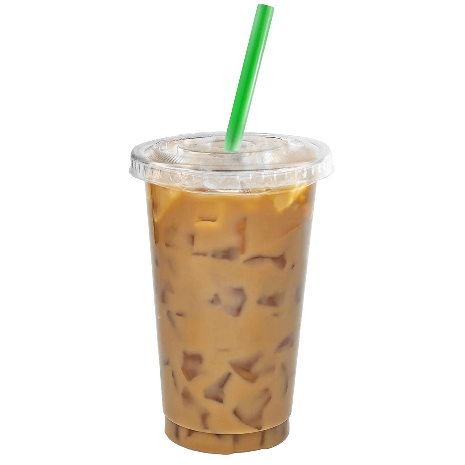 600 Pack 10 oz Clear Plastic Disposable Cups with Lids & Straws - PET Smoothie Cups for Protein Shakes, Bubble Tea, Iced Coffee, Boba, Fresh Juice | Meal Prep & Party Supplies | Perfect for Cafes, Restaurants, and Home Use