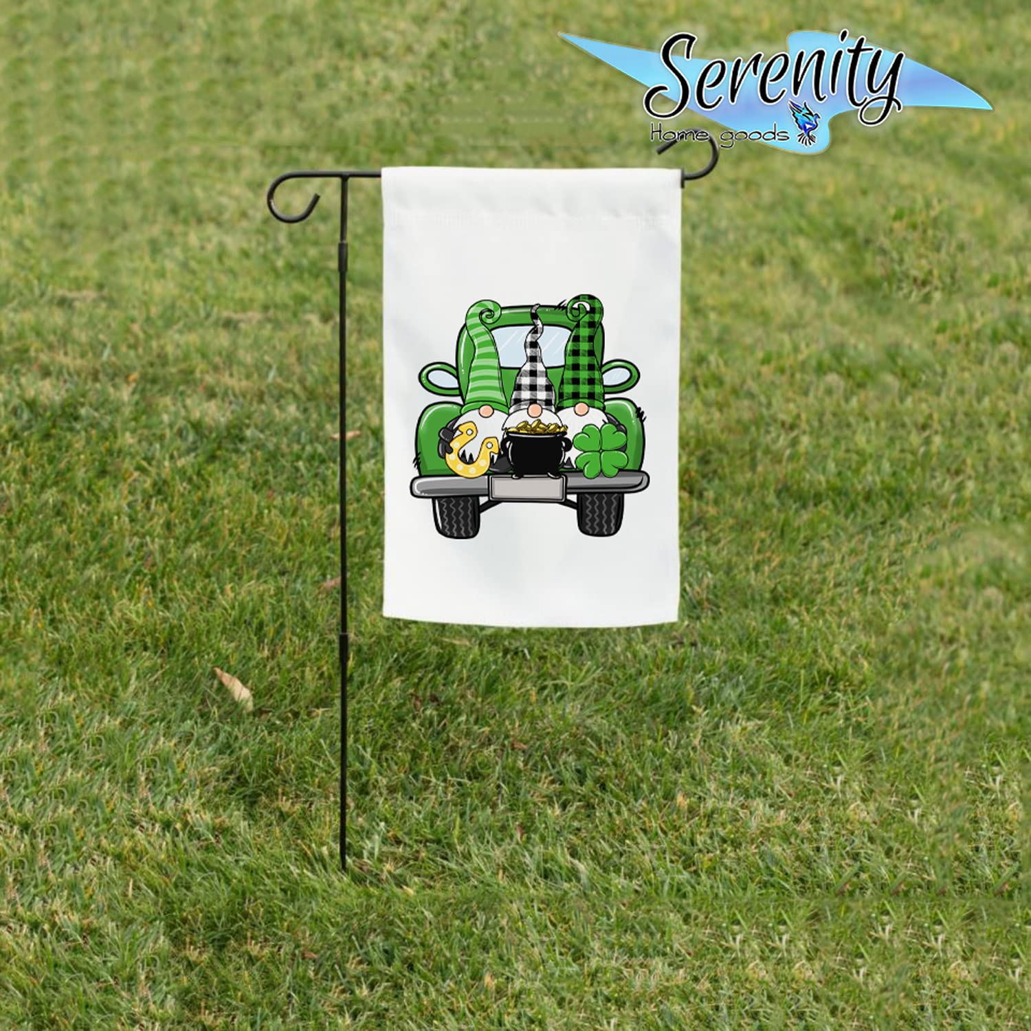 St. Patrick's Day Garden Flag - Single-Sided Leprechaun Design for Outdoor Decor | Irish-Themed Lawn & House Decoration | Perfect for March Celebrations, Spring Yard Decor & American Holiday Festivities