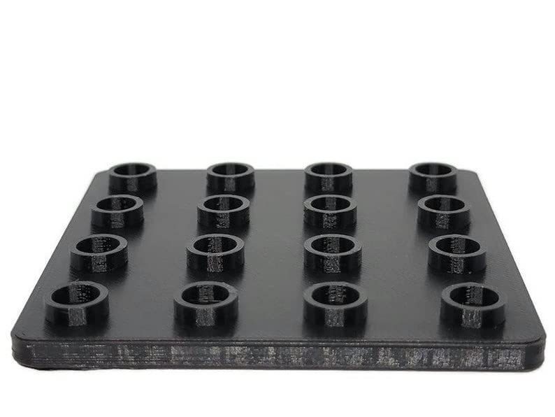 16-Slot Black Marble Display Stand for 5/8