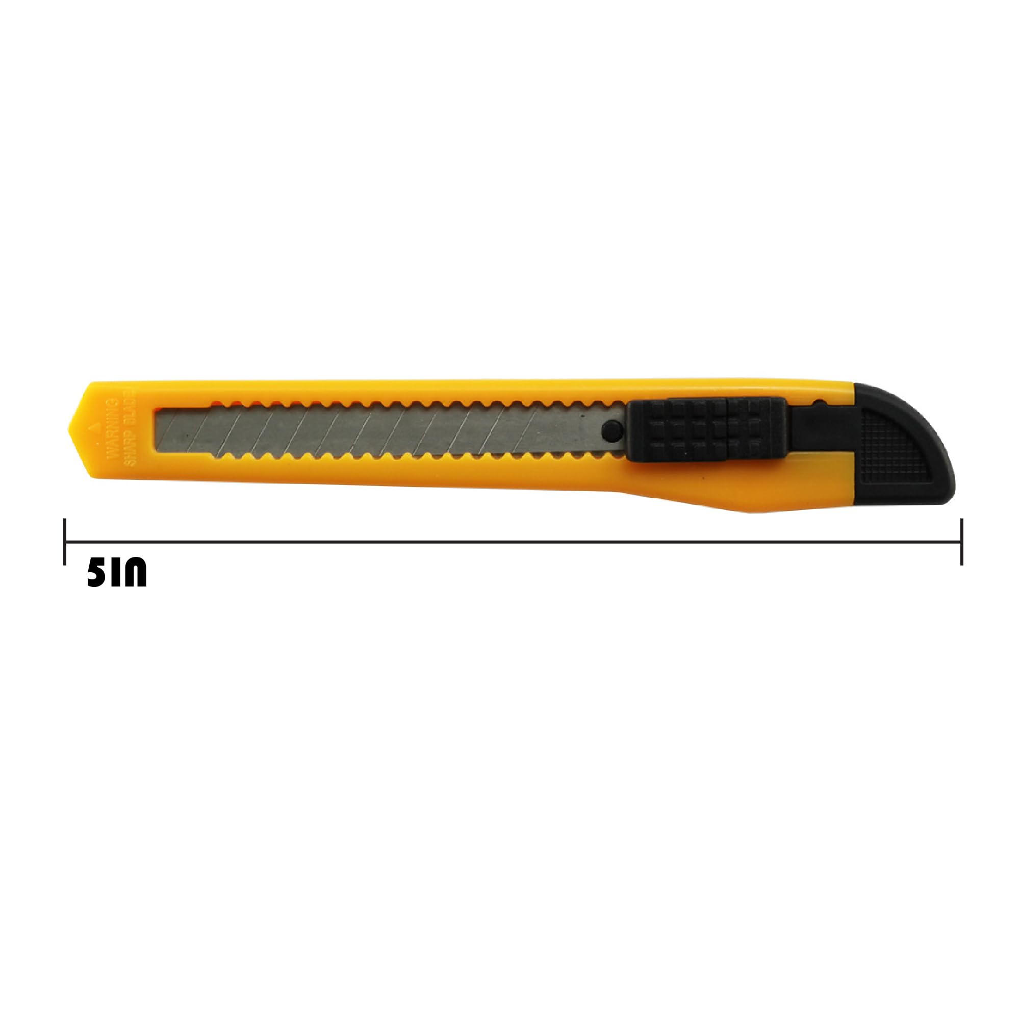 6-Piece Utility Knife Set - Heavy Duty Box Cutter with Snap-Off Razor Blades for Home, Office & Warehouse Use | Sharp Cutting Tool for Packaging, Crafts & DIY Projects