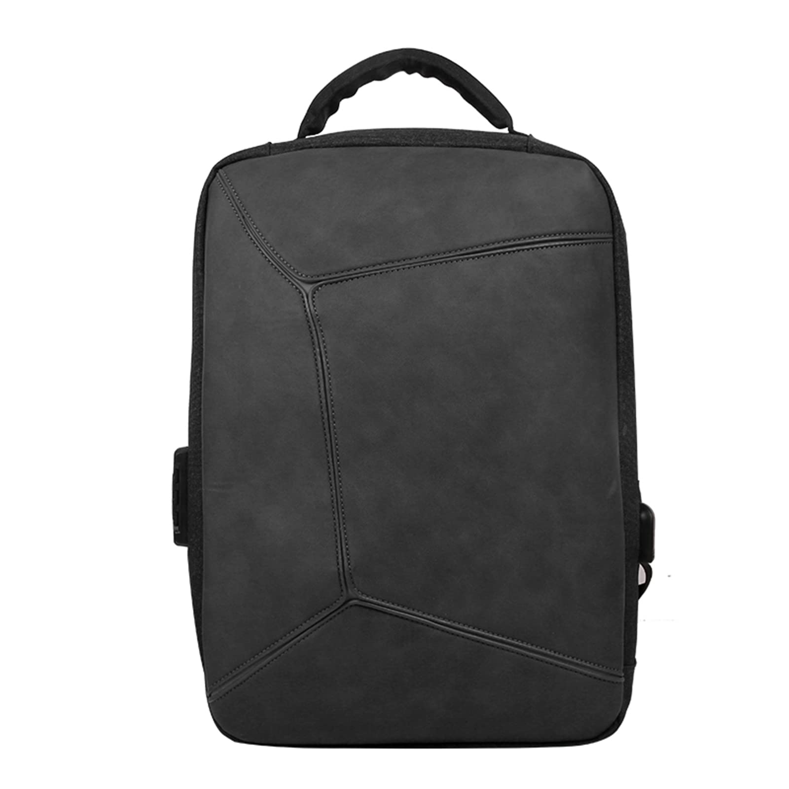 15.6 Inch Laptop Backpack with USB Charging Port & TSA Lock - Waterproof Travel Backpack for Women & Men, Business School College Student Backpack - Perfect for Work, Commuting, Air Travel (Black)