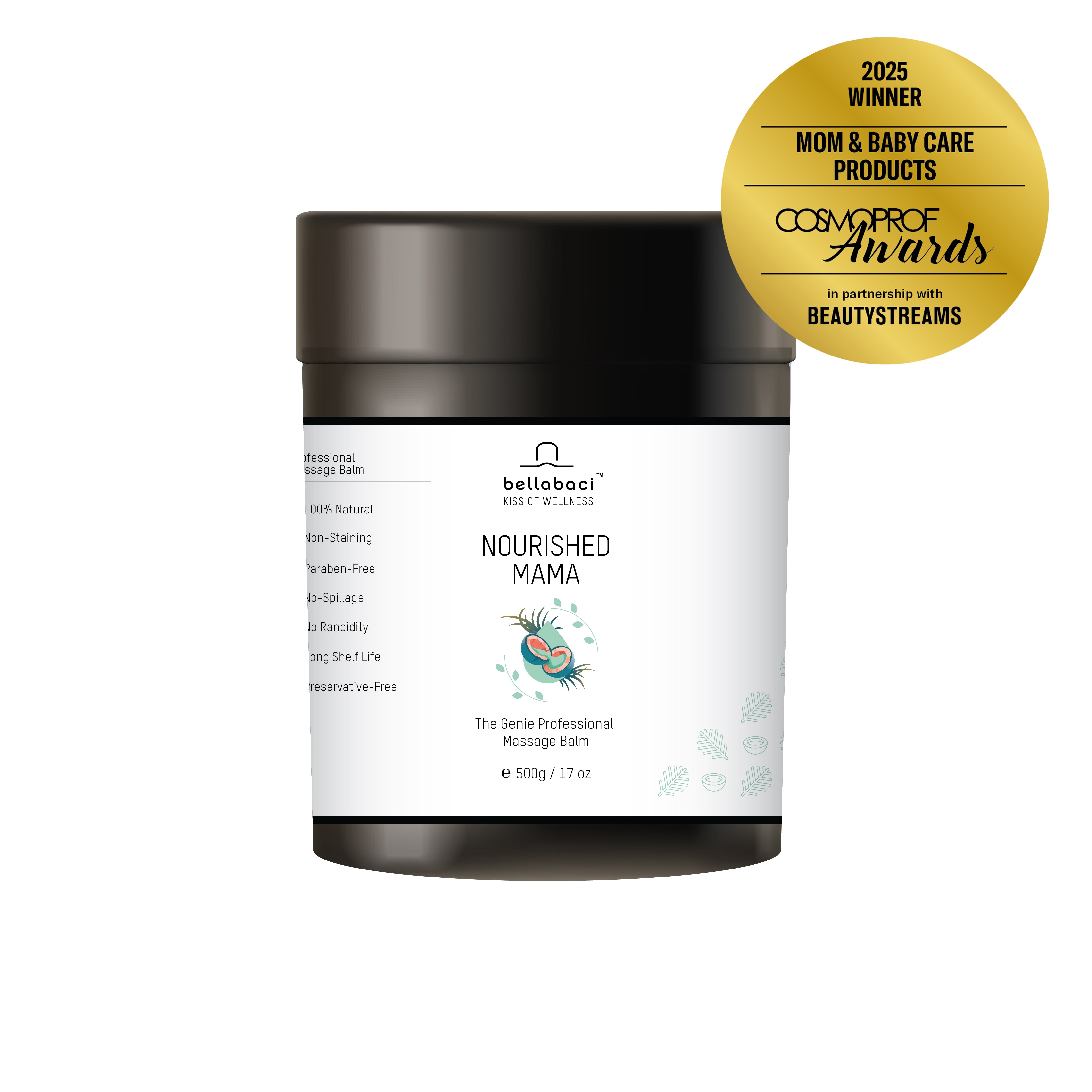 Bellabaci Nourished Mama Pregnancy Balm - Hydrating Stretch Mark Cream for Expecting Mothers | Buy 2 Get 1 Free | Perfect for Prenatal Care & Postpartum Skin Recovery