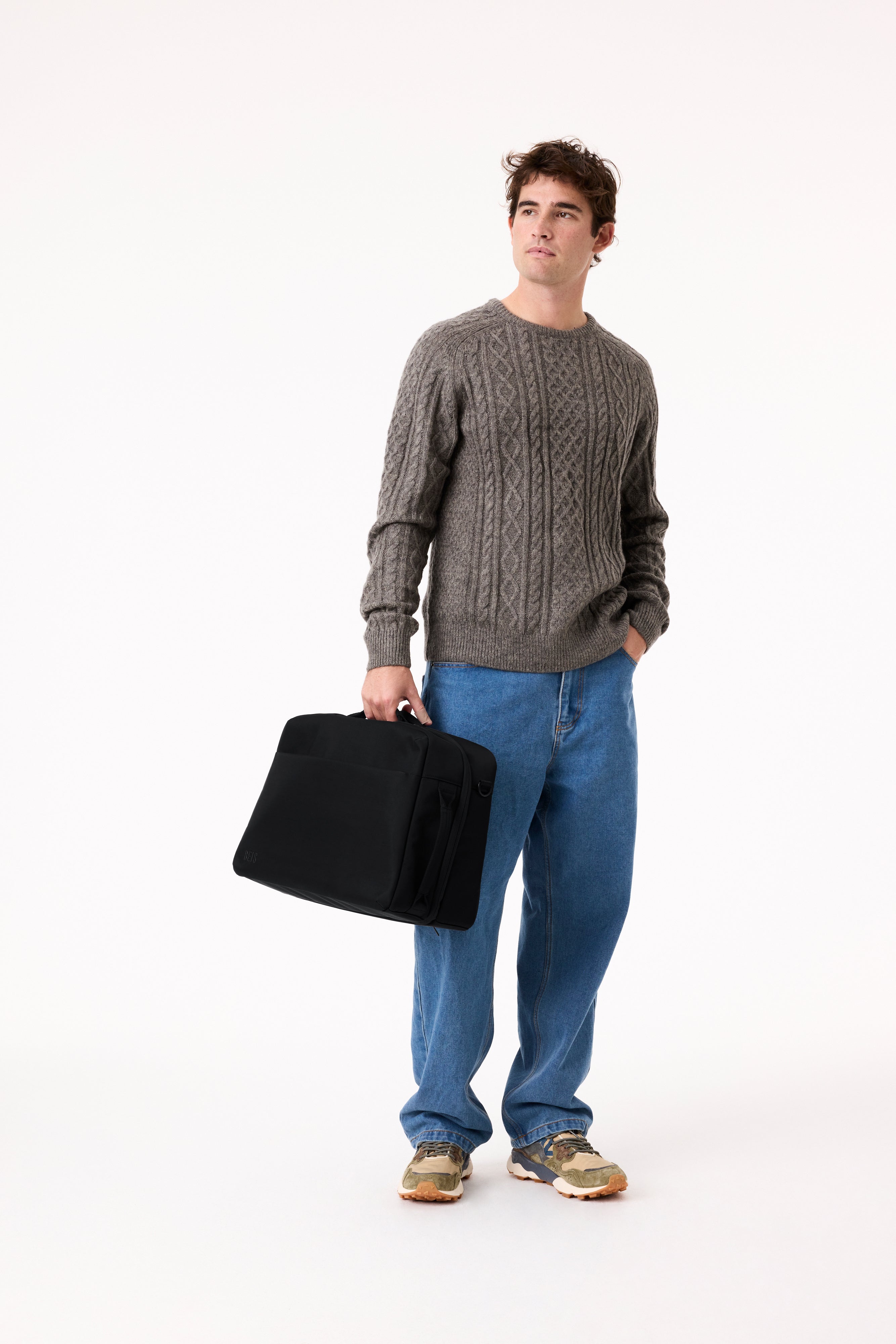 Premium Black Travel Duffle Bag - Waterproof & Lightweight Carry-On Luggage for Gym, Weekend Trips & Outdoor Adventures
