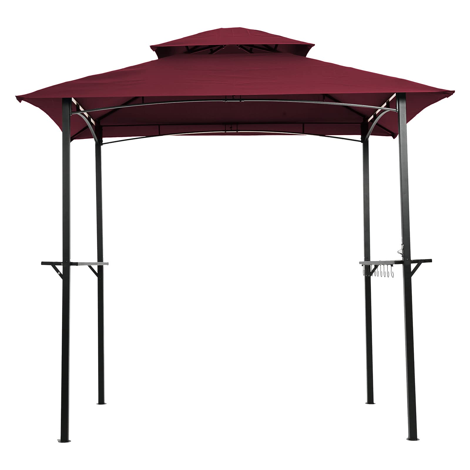 8x5 Ft Outdoor Grill Gazebo with Hook & Bar Counters - Waterproof BBQ Canopy Shelter for Backyard, Patio, and Poolside Gatherings | Bss Shop