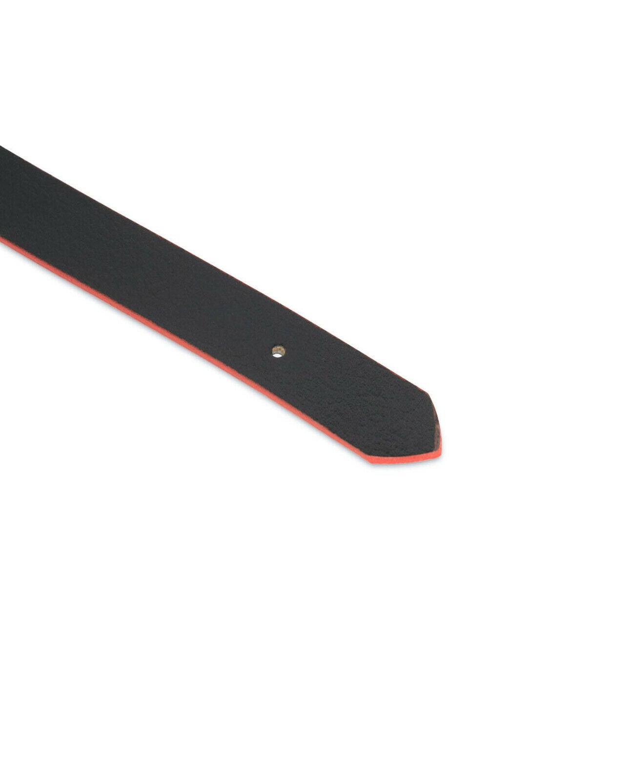Premium 1 Inch Black Leather Belt with Red Edges - 25mm Width for Men & Women | Formal, Casual & Business Wear | Dunhill Style Accessory