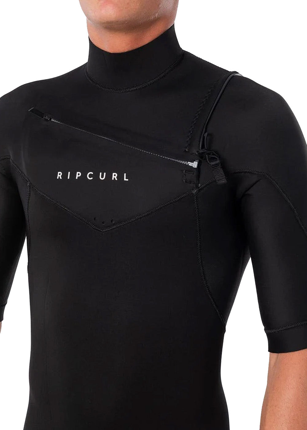 Rip Curl Men's Dawn Patrol 2mm Chest Zip Short Sleeve Steamer Wetsuit - Perfect for Surfing, Diving & Water Sports | Comfortable & Durable Neoprene Suit