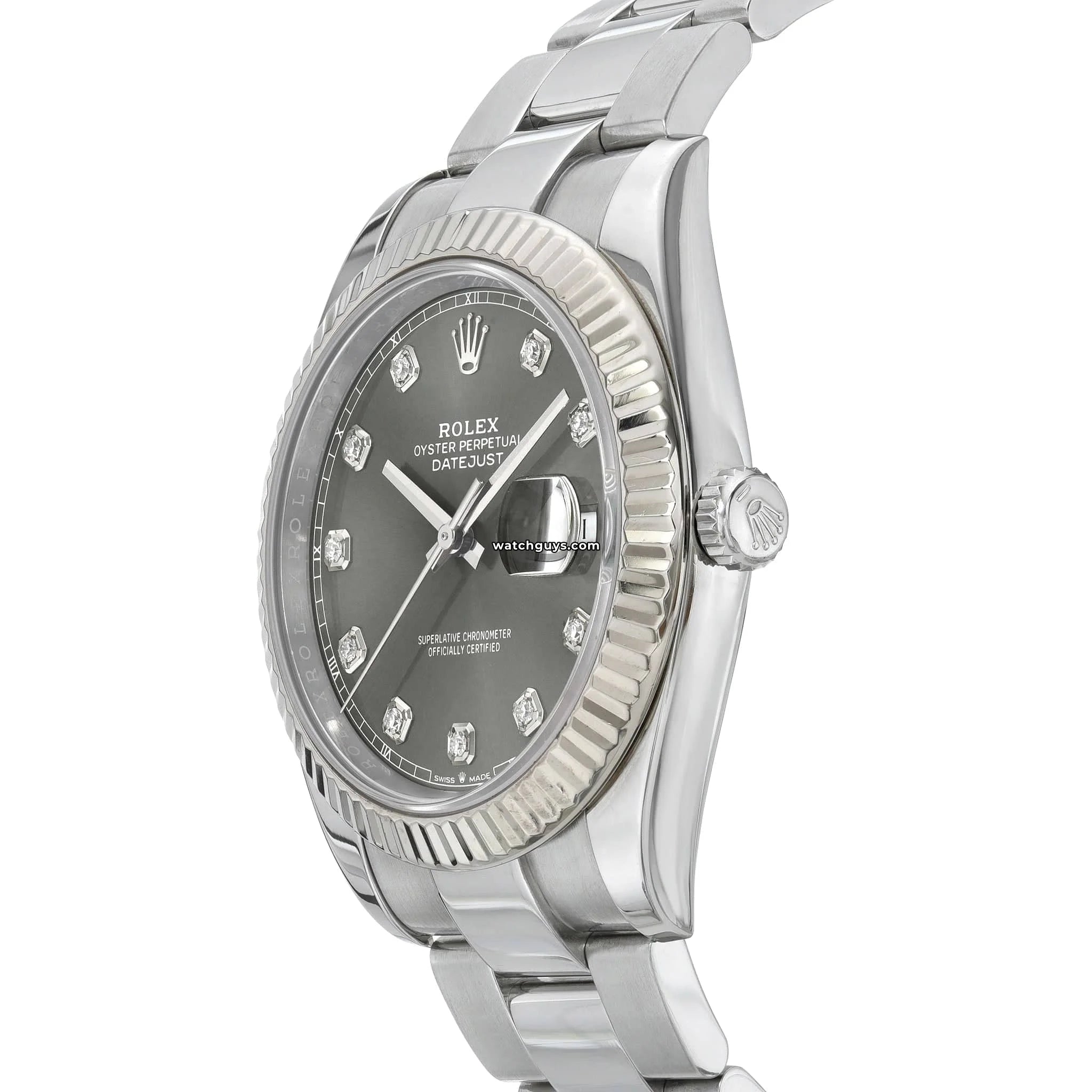 Rolex Datejust 126334 Men's Watch - Rhodium Diamond Dial, Stainless Steel, Automatic Movement - Perfect for Business, Luxury Events & Gifting