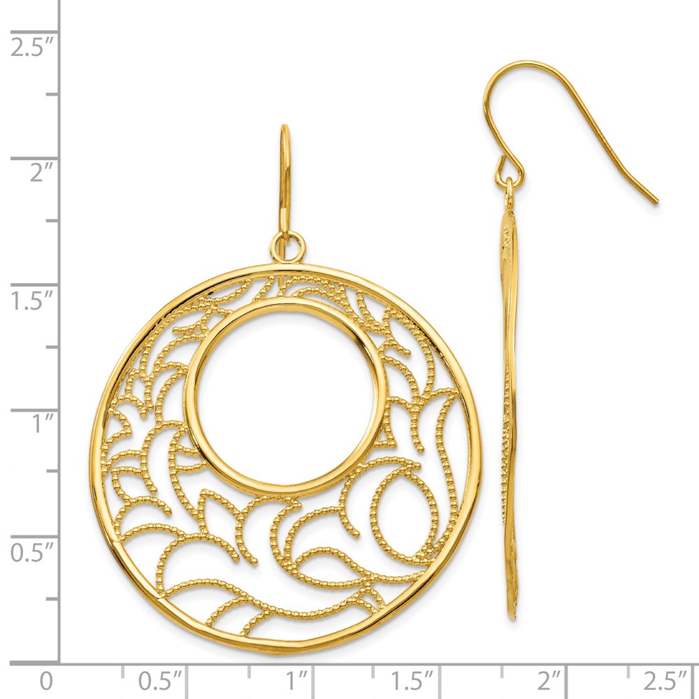 Gold Circle Earrings TH609 - Elegant 14K Gold Hoop Earrings for Women | Perfect for Everyday Wear, Parties & Special Occasions